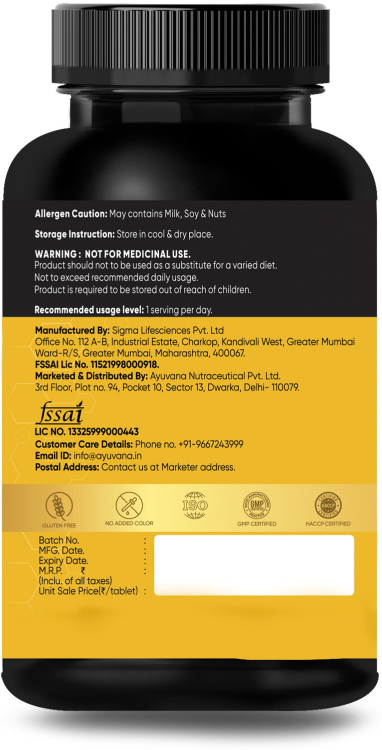 Image of Ayuvana Vitamin D3 K2 Tablets 600 IU D3 55mcg K2 Bone for Immunity Support (60 Tablets)