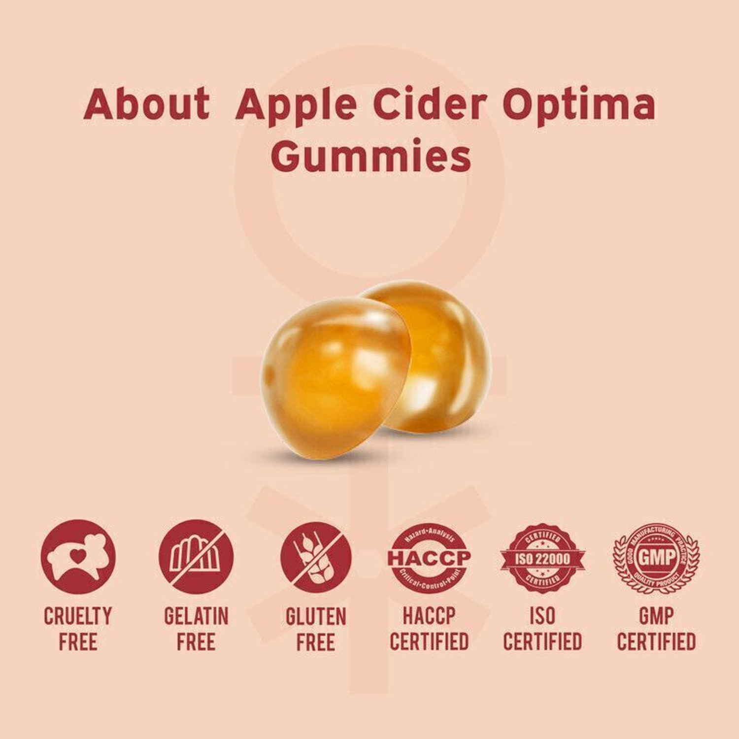 Image of Nutriburst Apple Cider Vinegar Gummies Metabolism Gut Health Weight Management