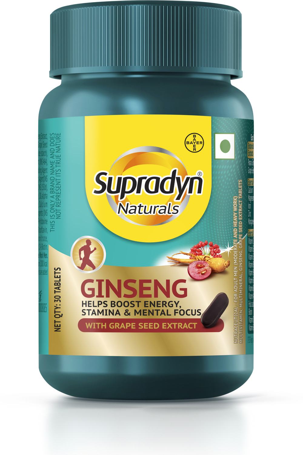 Image of Supradyn Naturals Ginseng Multivitamin For Men For Energy, Stamina and Mental Focus