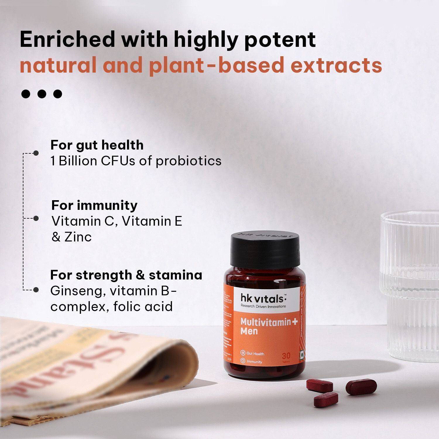 hk vitals Multivitamin Plus Men 30 Tablets - Image 3
