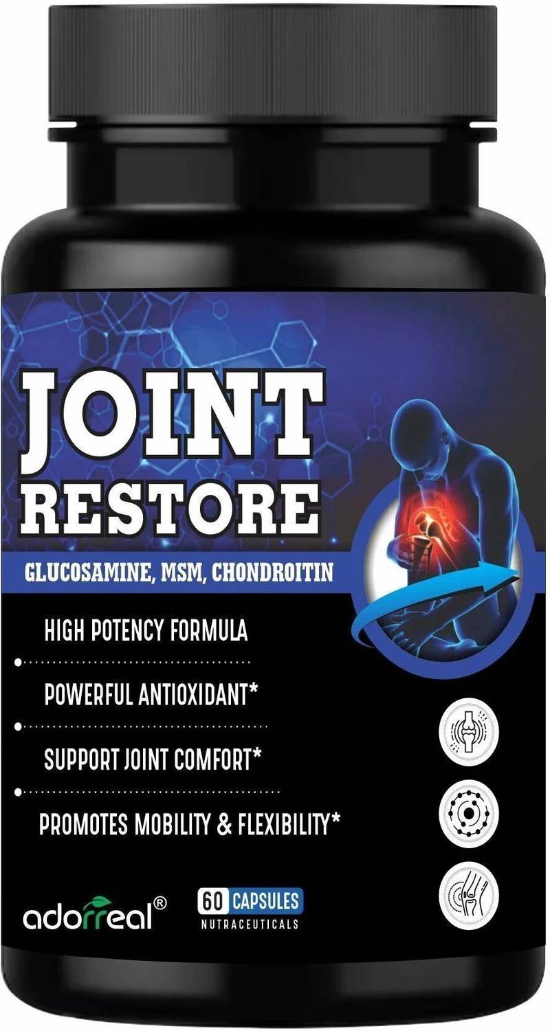Adorreal Joint Restore Glucosamine Chondroitin & MSM, curcumin, Boswellia