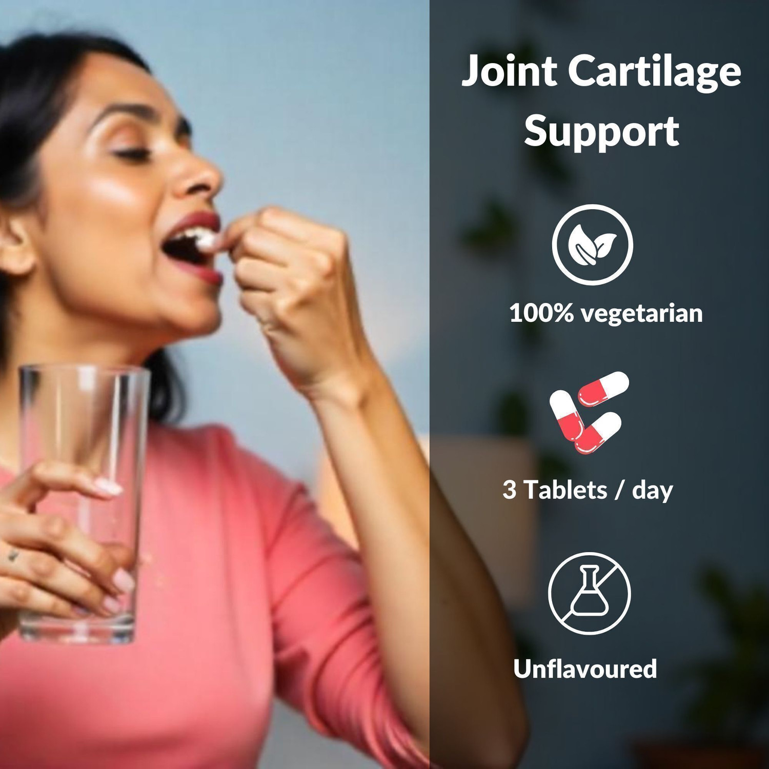 Image of Zanskar Joint Pain & Cartilage Support Tablet (4500mg) with Glucosamine | 100% Veg