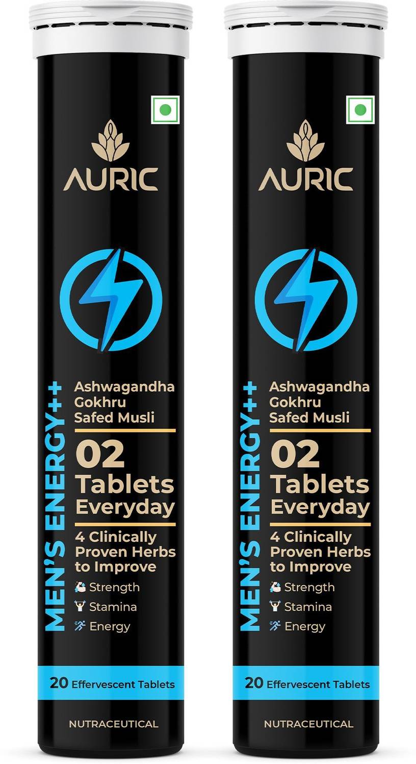 Auric Men S Energy++ Eff Tablets Helps Improve Vitality, Stamina & Strength