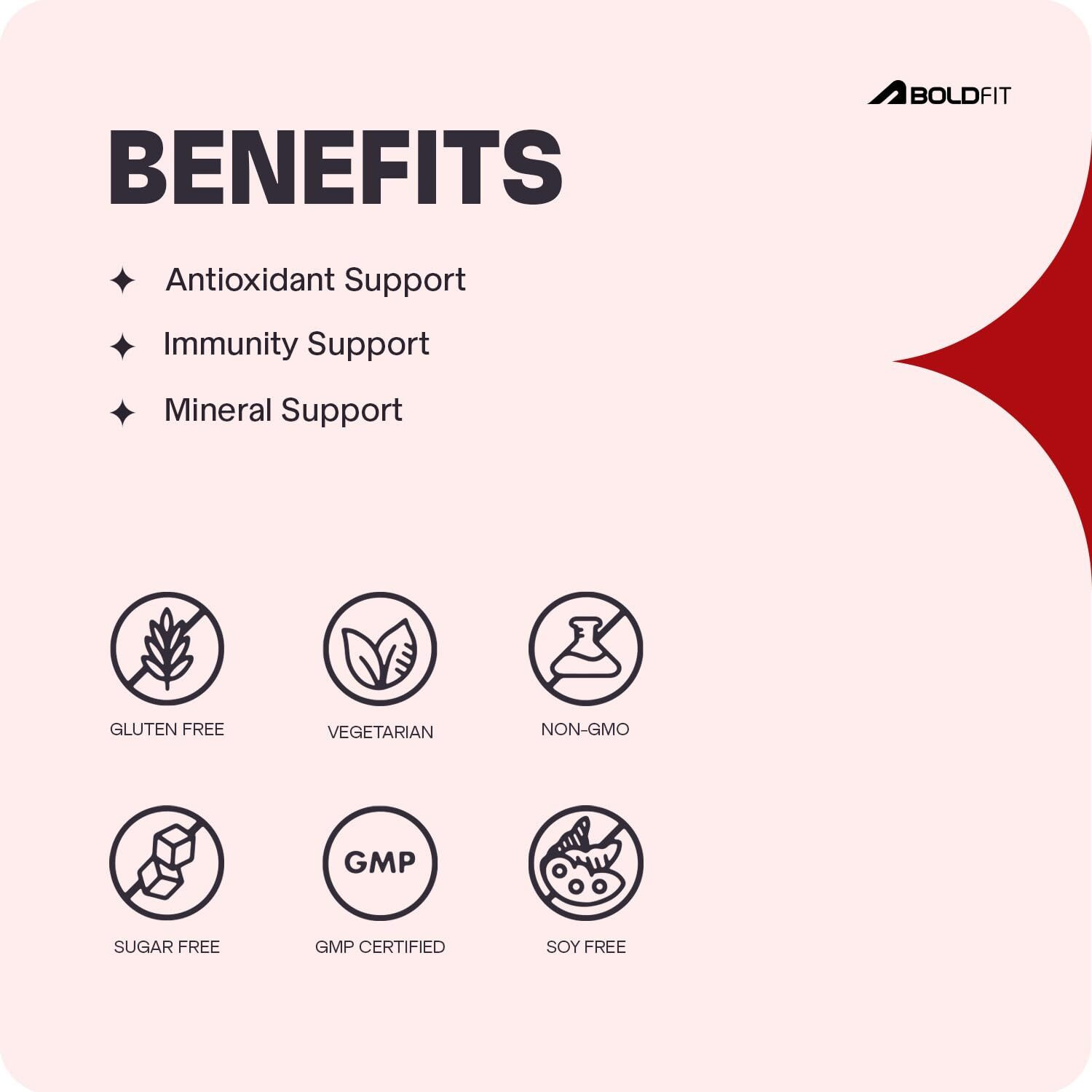 Image of BOLDFIT Iron supplement for women & Men with Vitamin c, folic acid & Vitamin B12