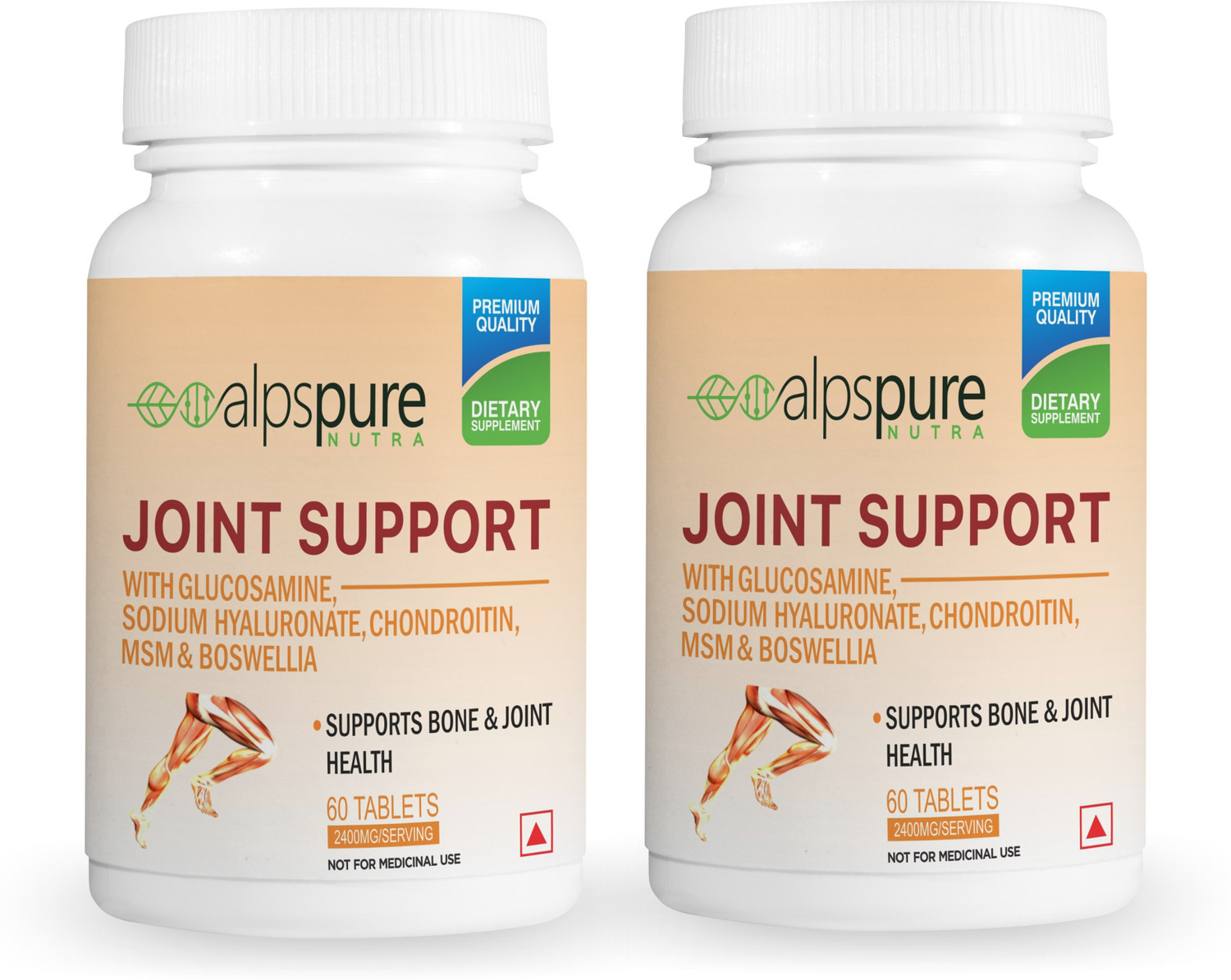 Image of ALPSPURE Joint Support With Glucosamine Sodium Hyaluronate, MSM & Boswellia 120-Teb