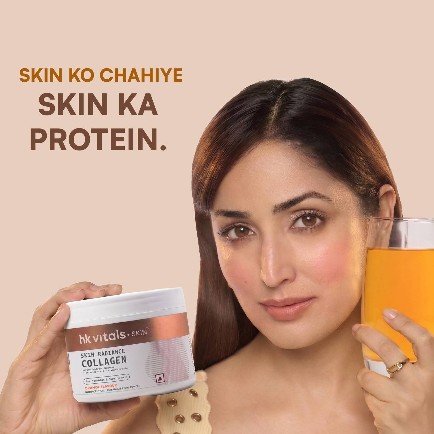 hk vitals Skin Radiance Marine Collagen, Orange - Image 2