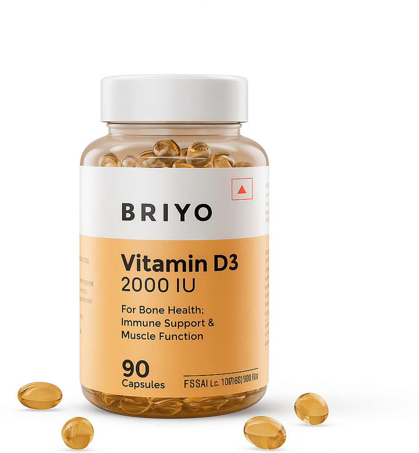 Image of BRIYOSIS Briyo Vitamin D3 2000 IU - 90 Softgels