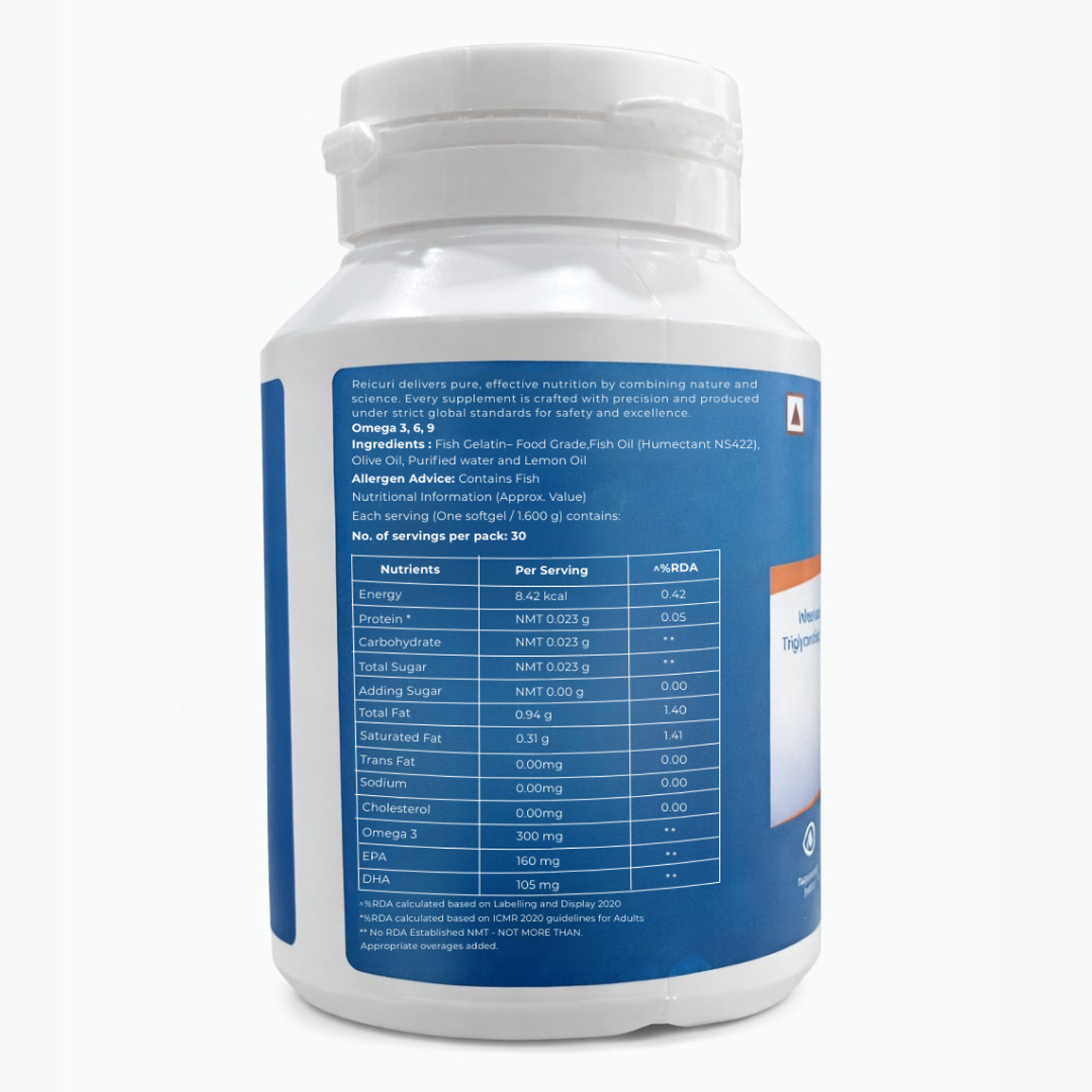 Image of Reicuri Paradox Omega 3 Capsules inherent Vitamin D3 | Salmon Fish Oil | Omega 369 supplement