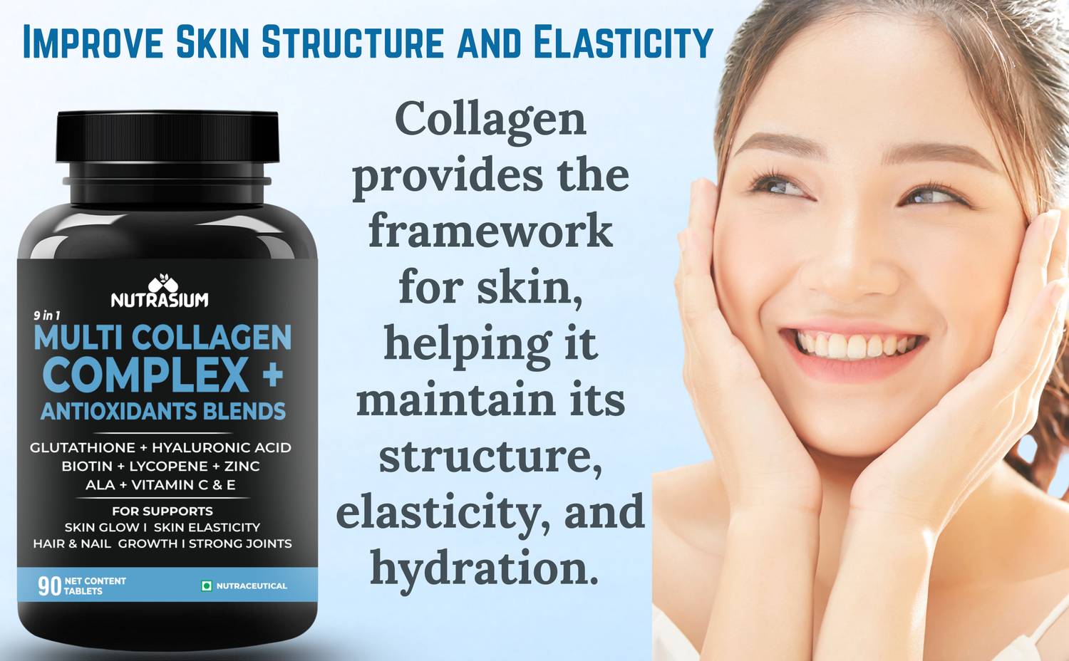 glutathione plus collagen capsule NUTRASIUM L-Glutathione with Multi Combo For Soft, Shiny, Glowing Firm Skin 尺寸:25 克（0.9 盎司） Benefits of Clinically Tested Face Serums