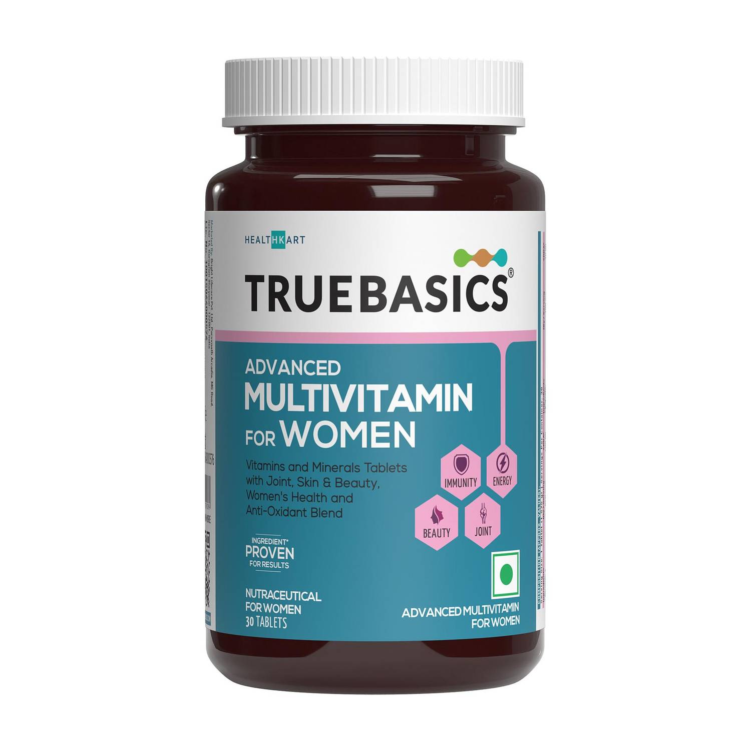 TRUEBASICS Advanced Multivitamin for Women, For Energy, Immunity & Joints