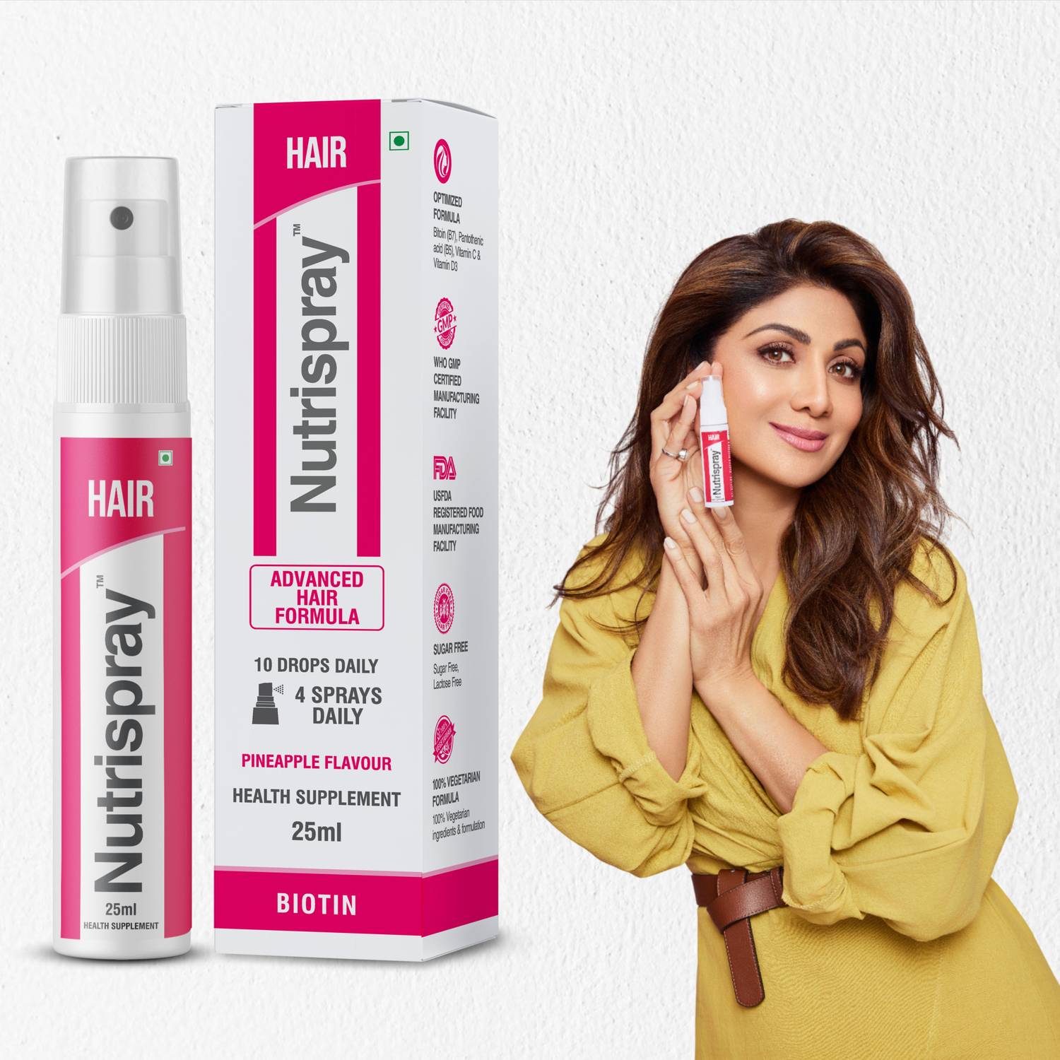 Nutrispray Biotin Hair Protein Mouth Spray - Image 1