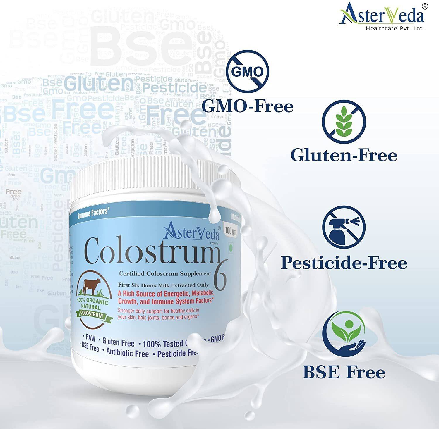 Asterveda Organic Gir Cow A2 Colostrum Powder Freeze Dried - Image 3
