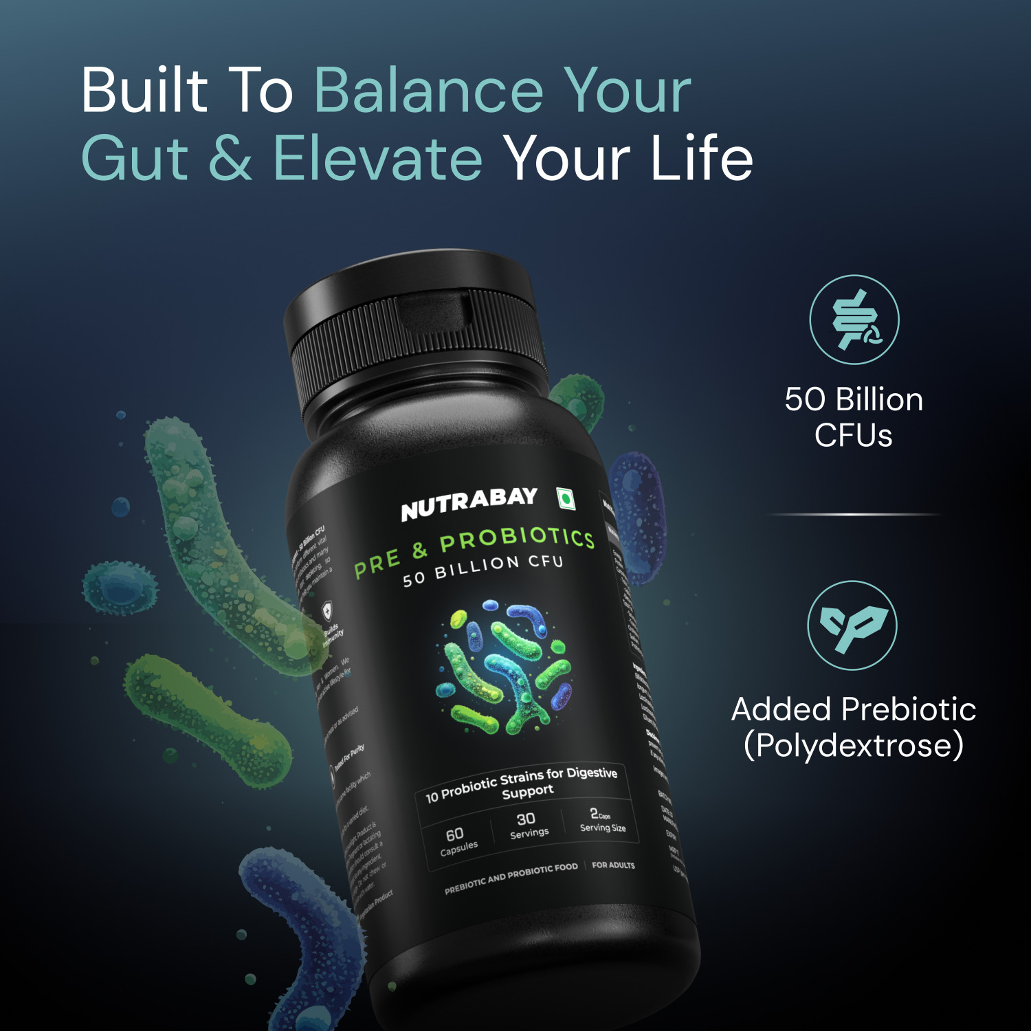 Image of Nutrabay Wellness Pre & Probiotic Digestive Support