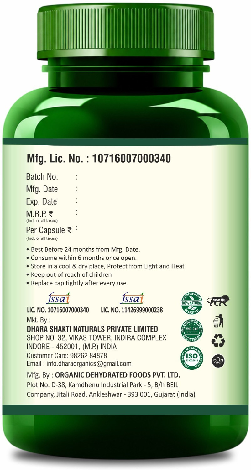 Image of Dhara Organics Sea Buckthorn Capsules 1000mg