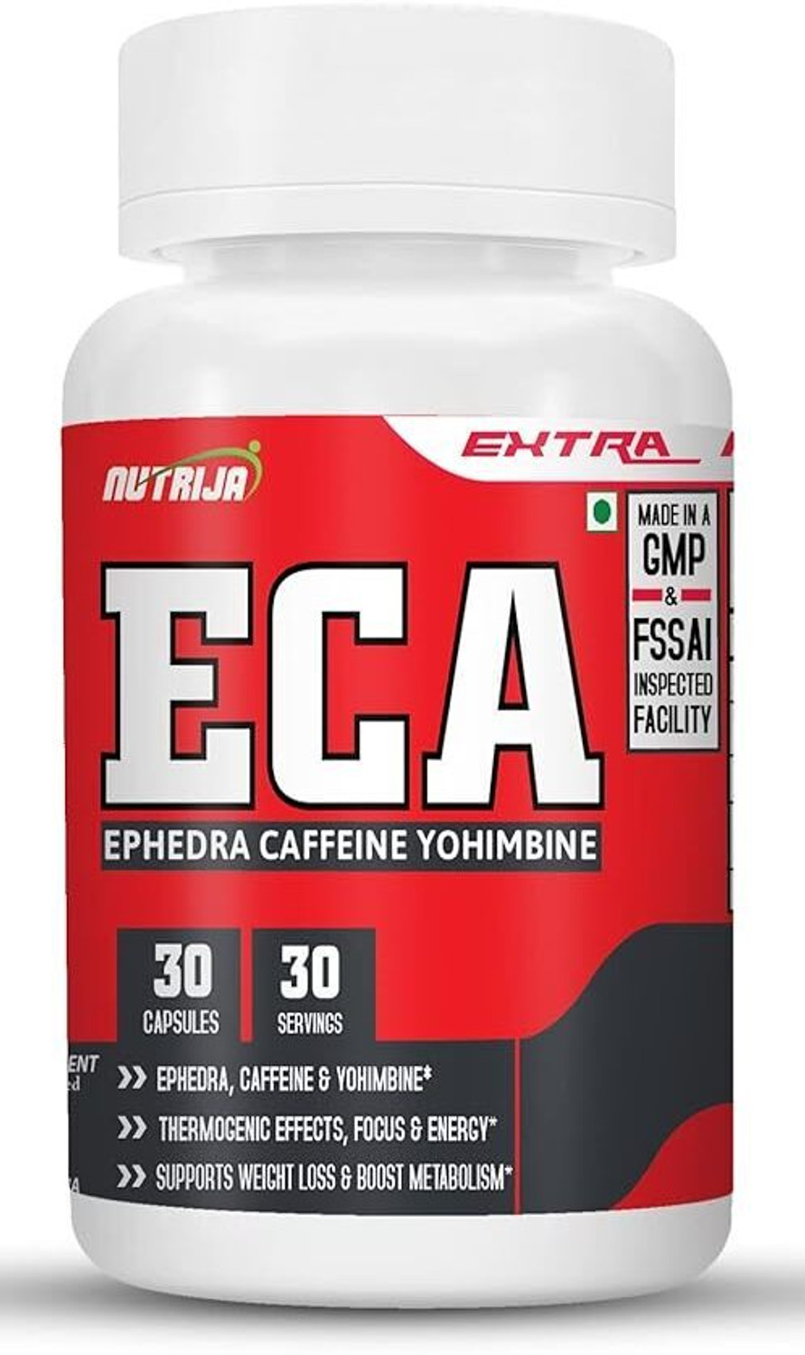 Image of NutriJa ECA - Ephedra, Caffeine & Yohimbine Stack - Servings (30 Capsules)