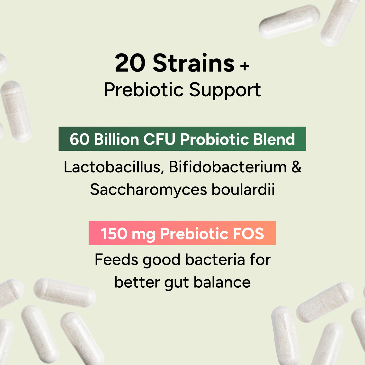 Image of TATA 1mg Probiotics 60B CFU with 20 Strains & 150 mg Prebiotic