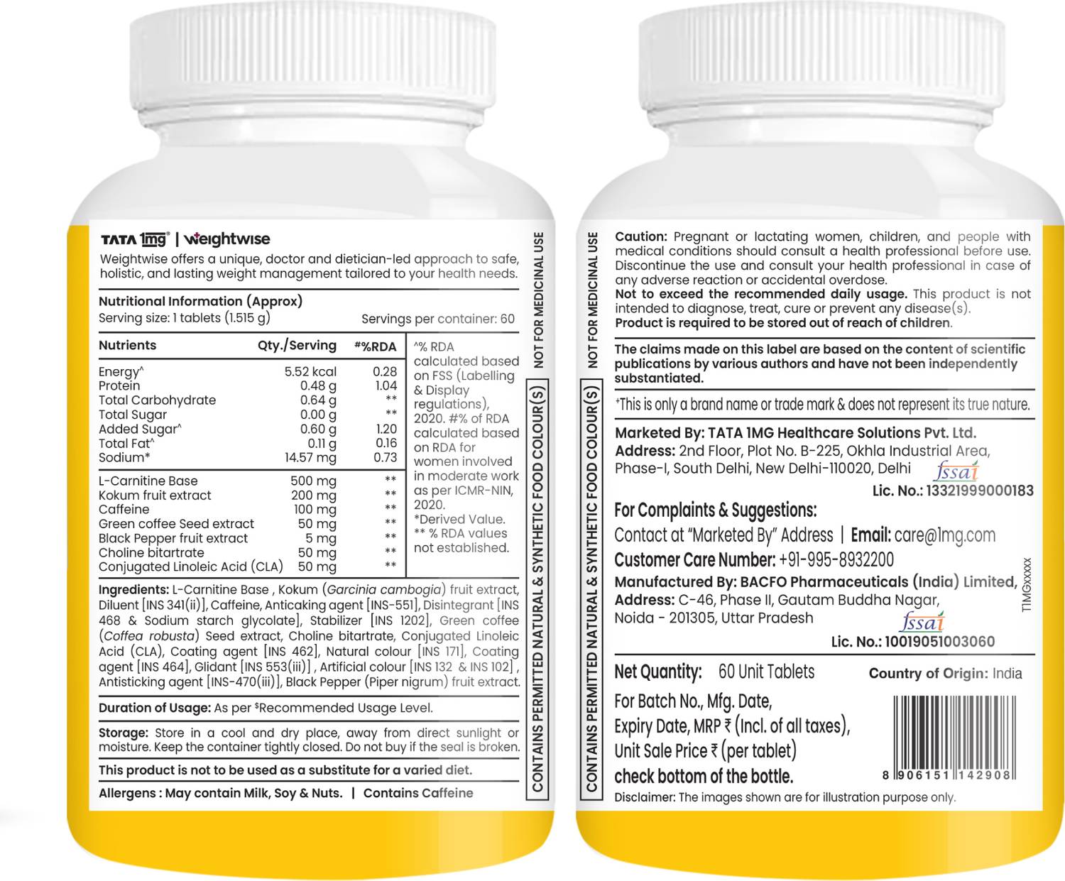 TATA 1mg Weightwise Fat Burner with L-Carnitine - Image 2