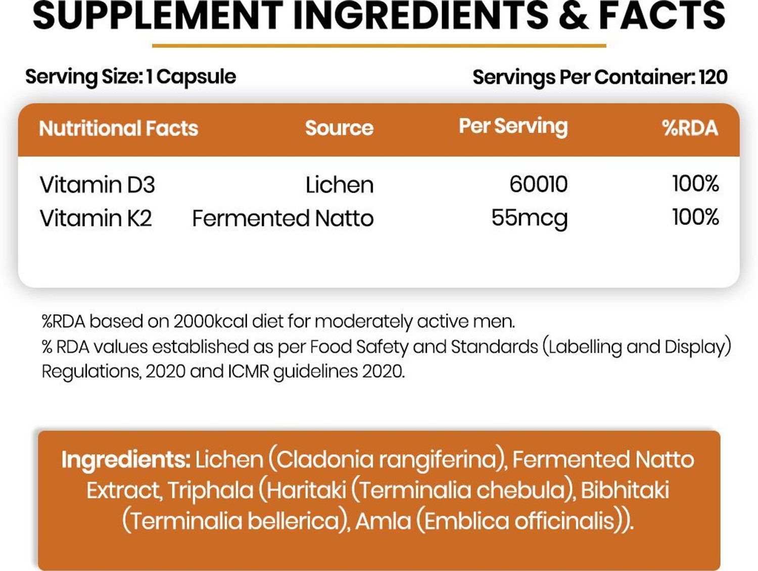 Image of Vlado's Himalayan Organics Plant Based D3 + K2
