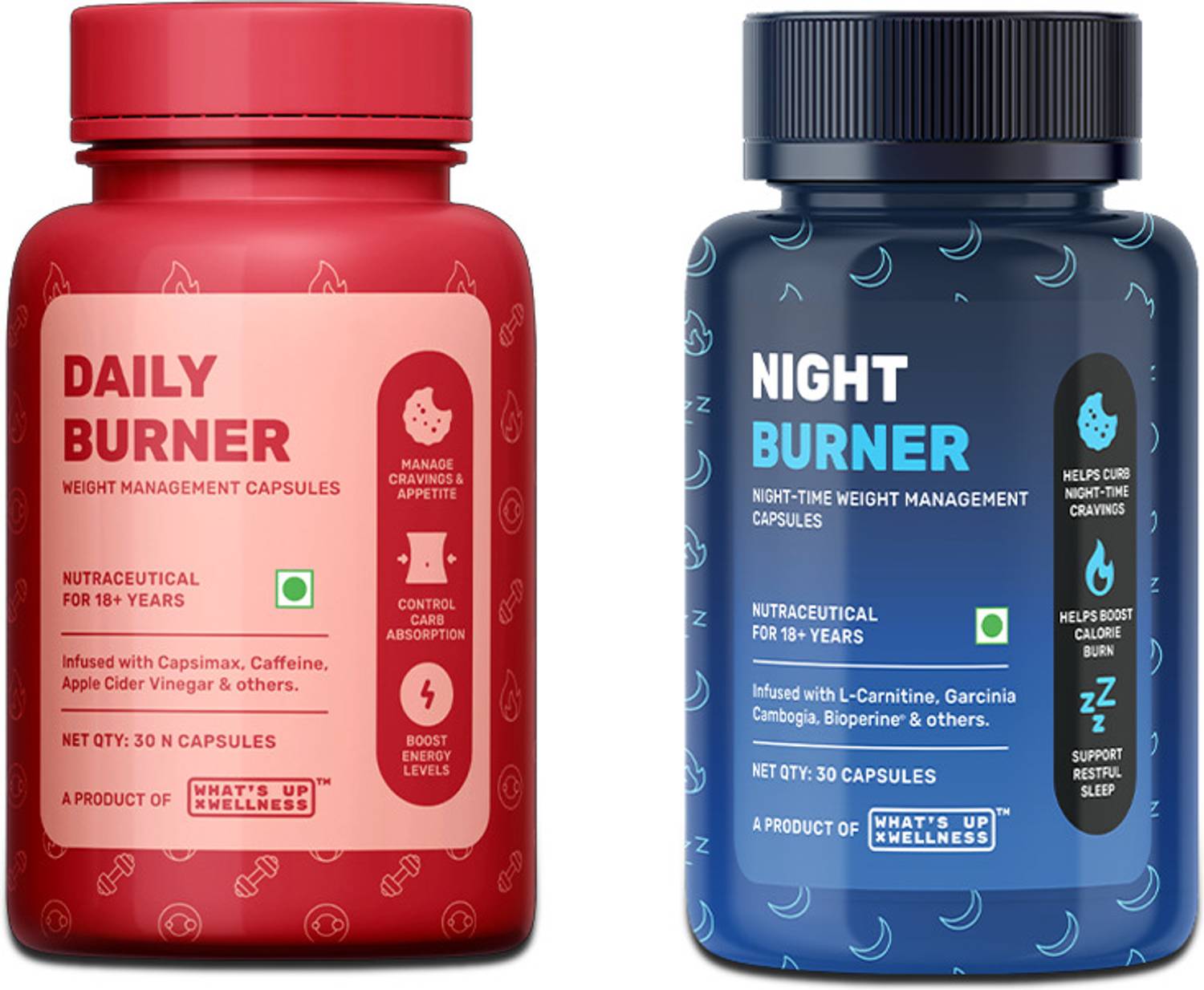 What's Up Wellness Daily + Night Burner Combo - Image 1