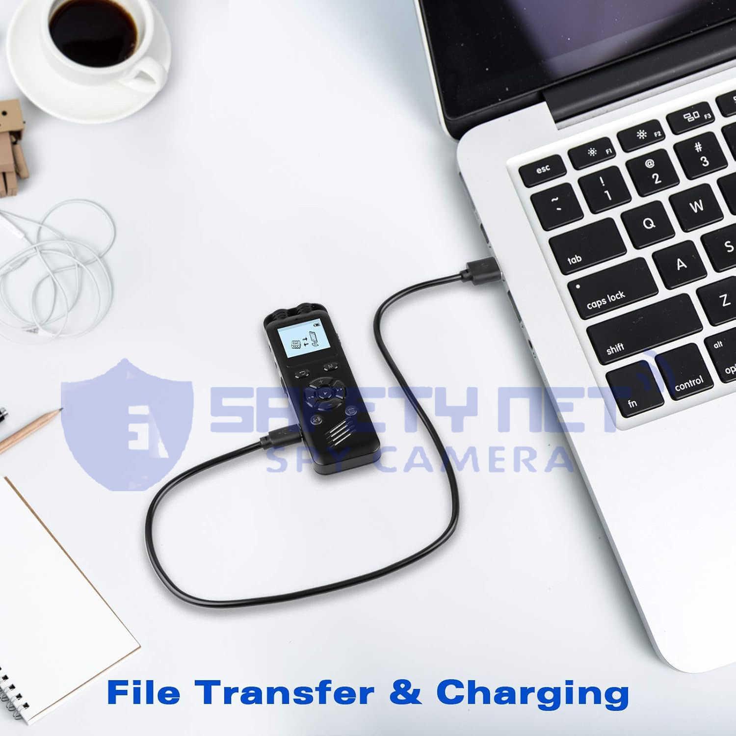 Image of Safetynet 16GB Digital Voice Recorder with Audio Recording Device for Lecture and Meetings 16 GB Voice Recorder