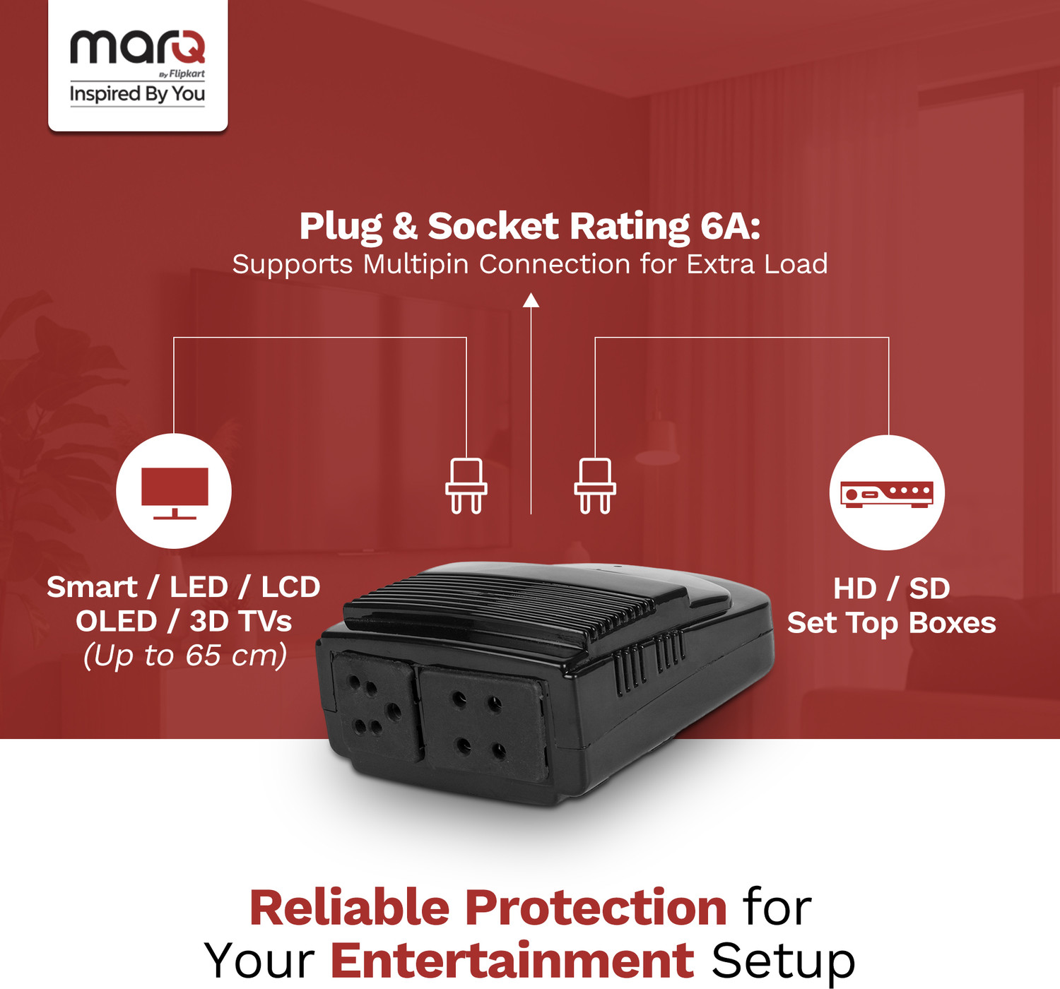 Image of MarQ by Flipkart Smart Plus Voltage Stabilizer (for TV Upto 65 inch)
