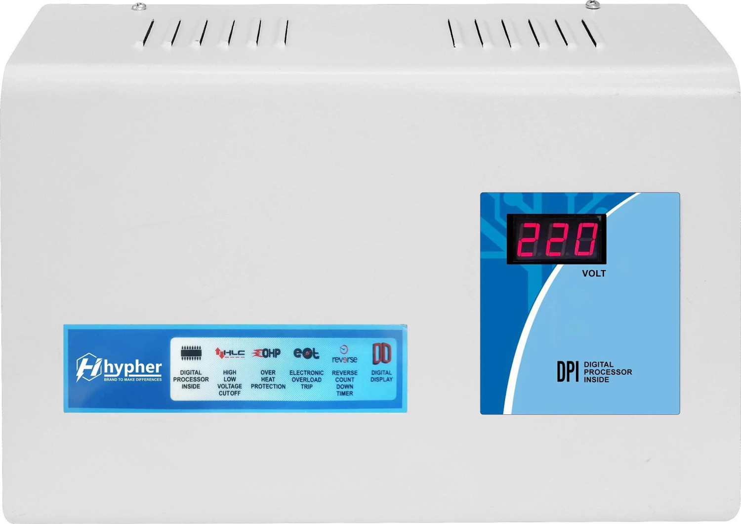 Image of Hypher 4 KVA 120V-280V 3200W Digital Voltage Stabilizer for Upto 1.5 Ton AC KVA 120 V-280V 3200W Digital Voltage Stabilizer for Upto 1.5 Ton AC