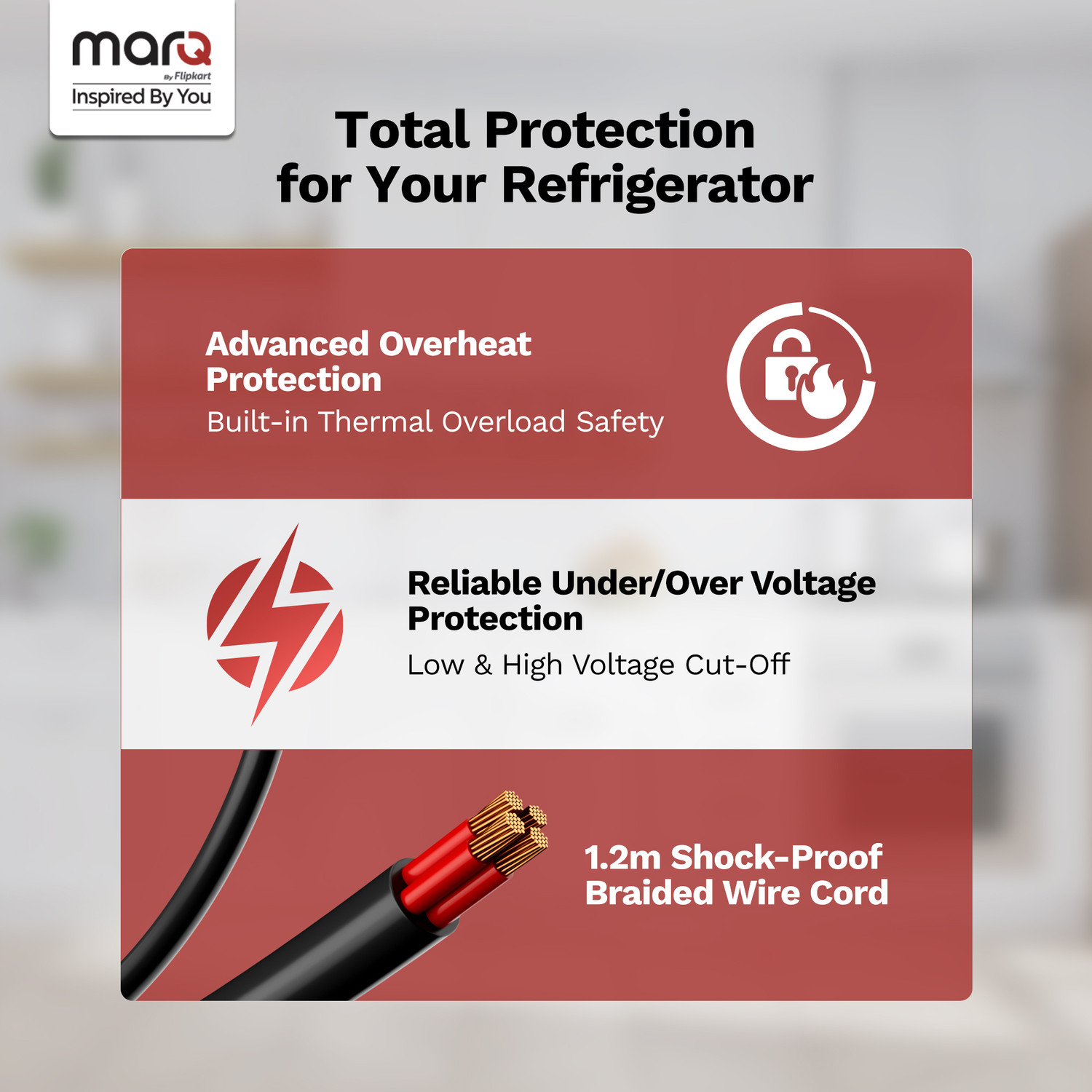 Image of MarQ by Flipkart Fridge Voltage Stabilizer ( for fridge Upto 310L )