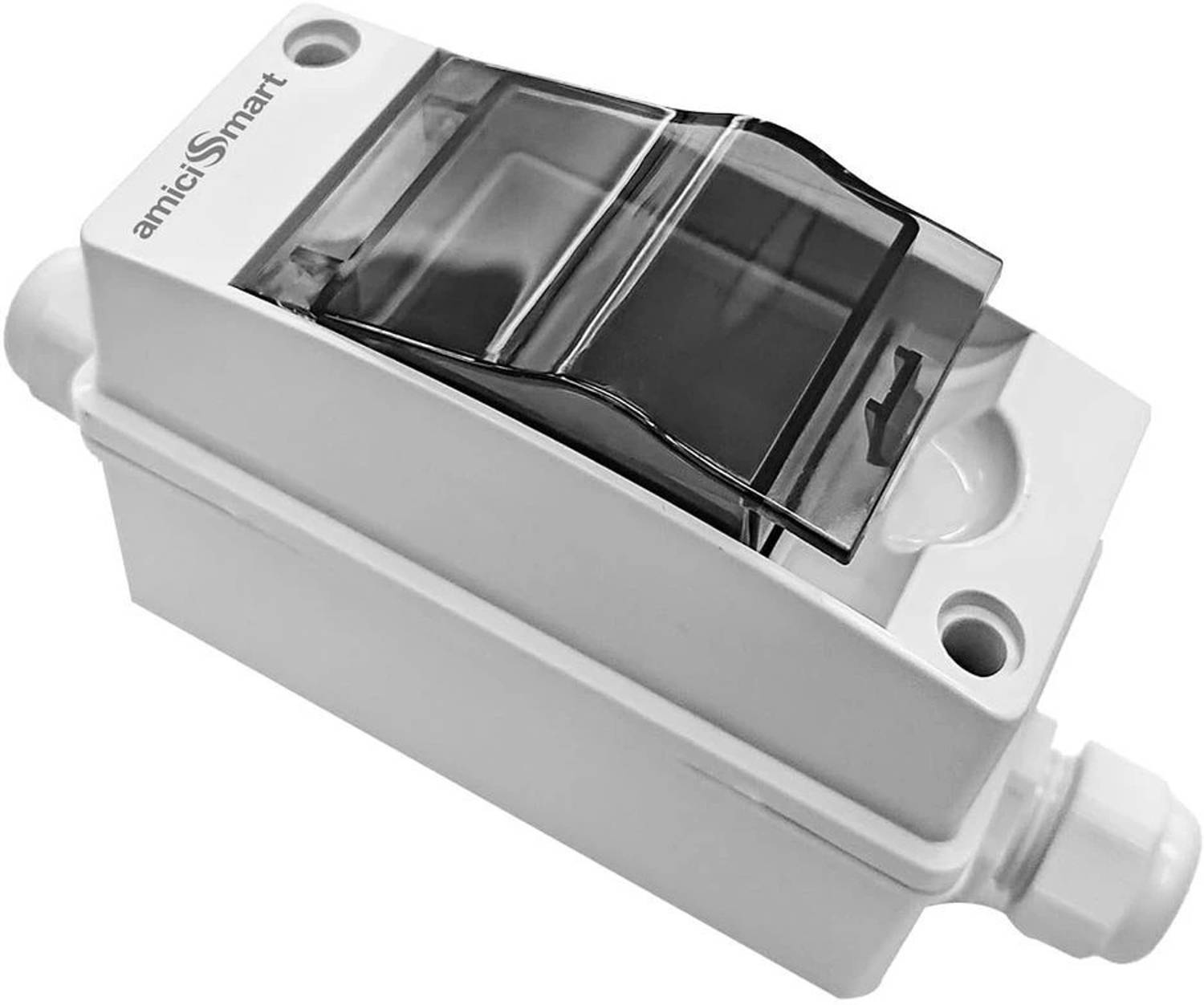 amiciSmart Waterproof Plastic Electrical Distribution Box (Weatherproof Mount) Weatherproof Mount