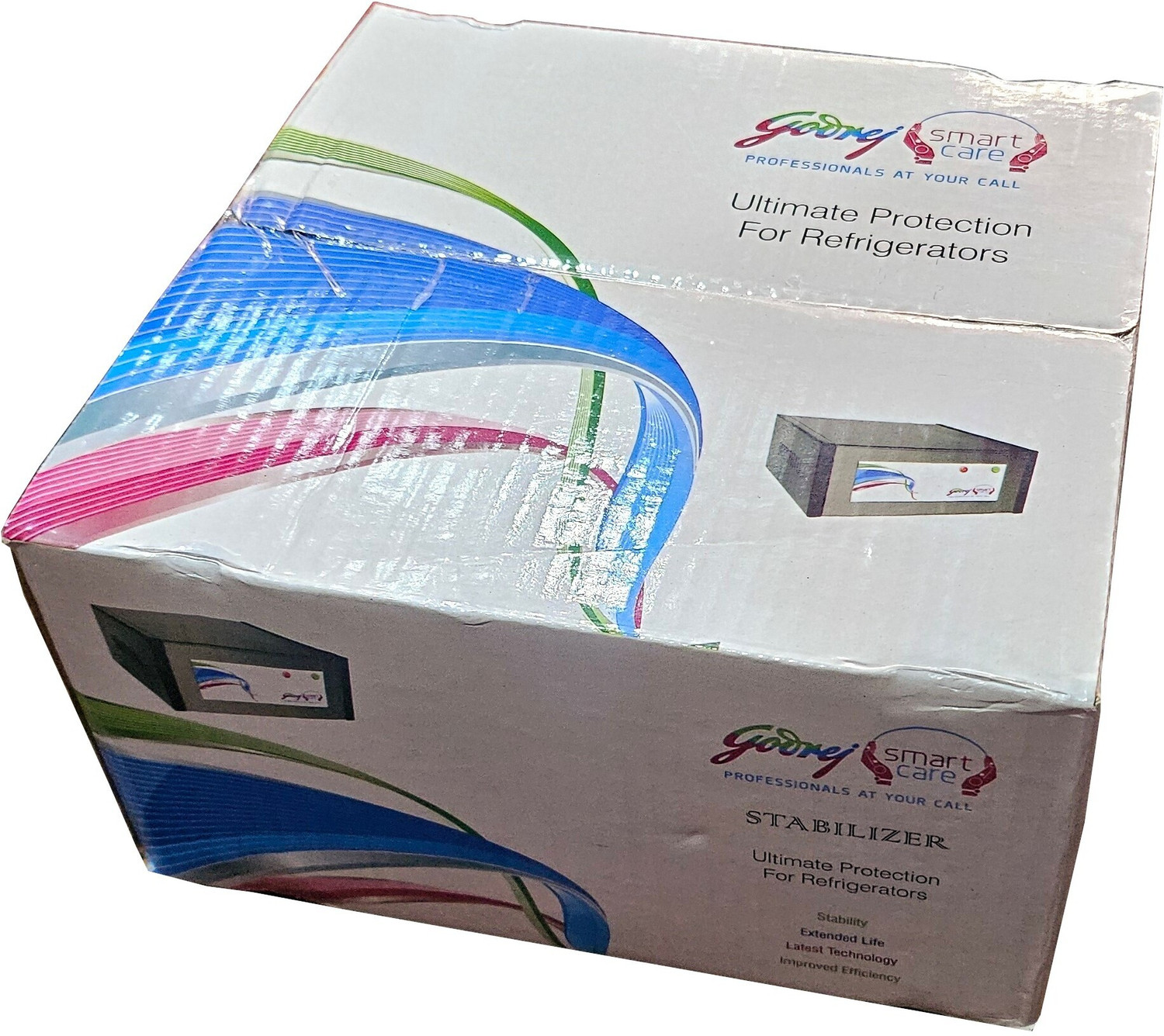 Image of Godrej voltage stabilizer For Fridge, Washing Machine and TV (0.5 Kva 130V-280V) voltage stabilizer