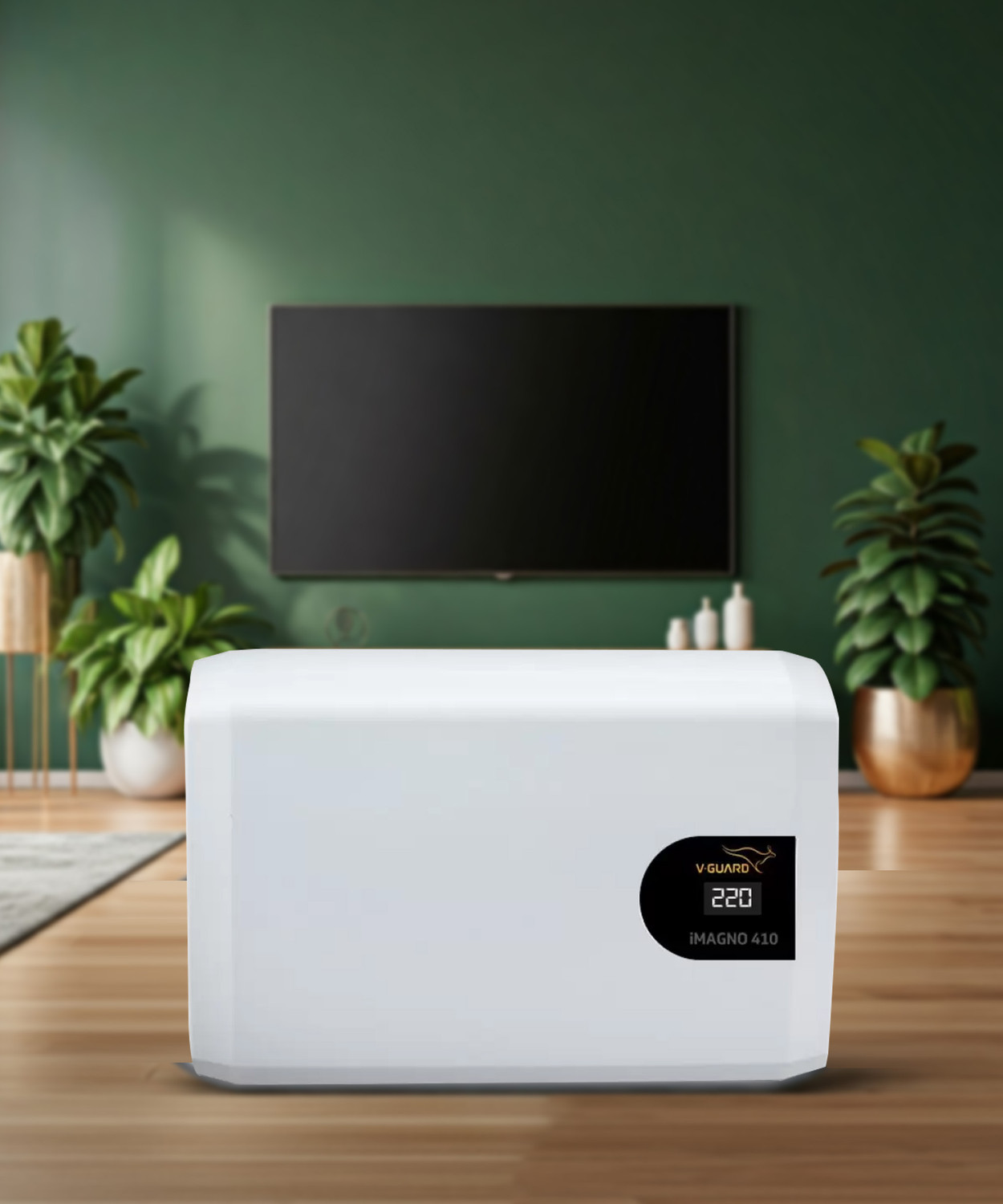 Image of V-Guard iMagno 410 Inverter AC Stabilizer | Digital Display | (170-270 VAC) (up to 1.5 Ton AC)
