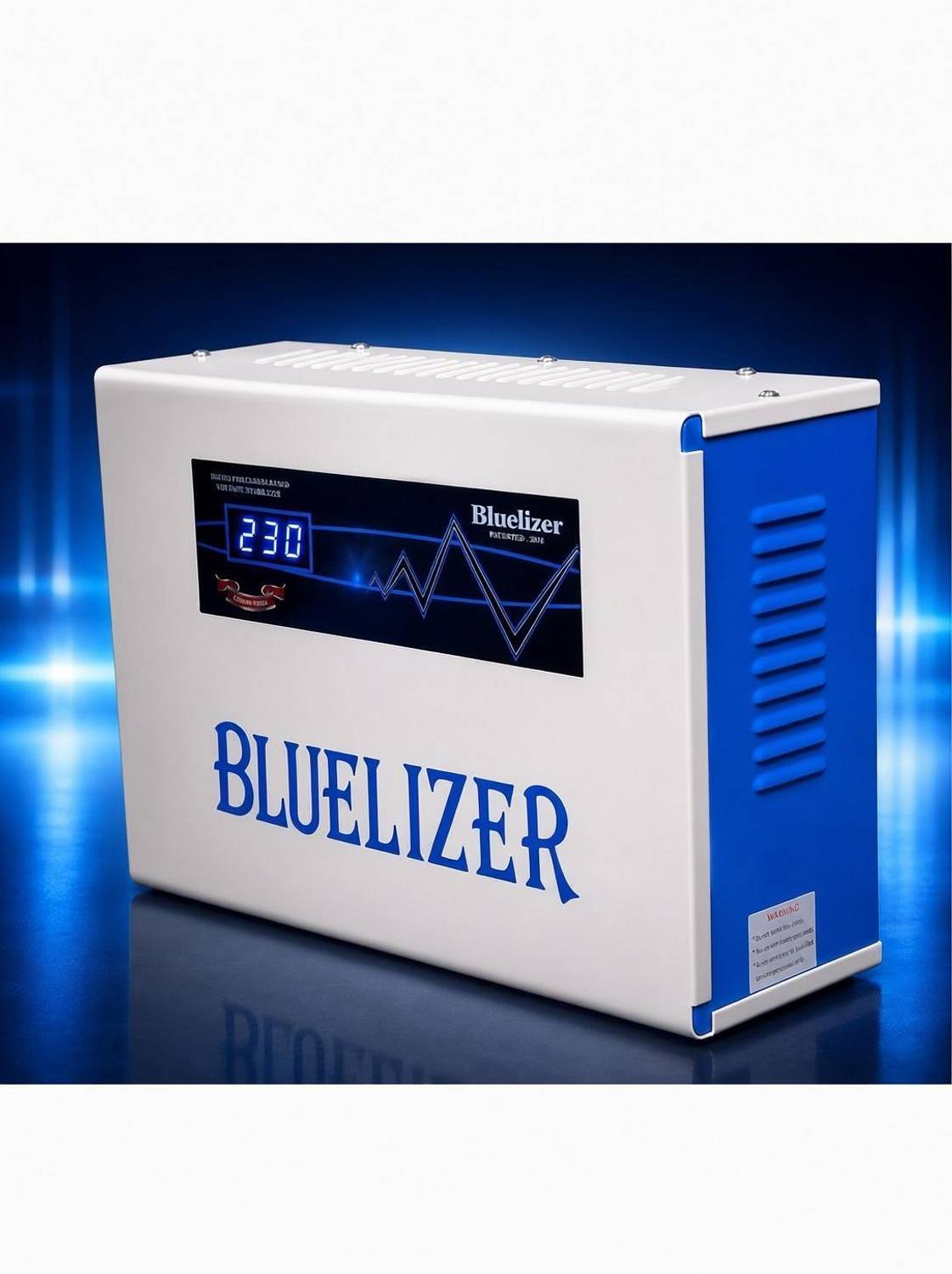 BLUELIZER Digital Voltage Stabilizer for Ac Upto 2 Ton Working Range 5 KVA (60-300 V) With High/Low Cut Off And Overload Protection .(Copper Wired))