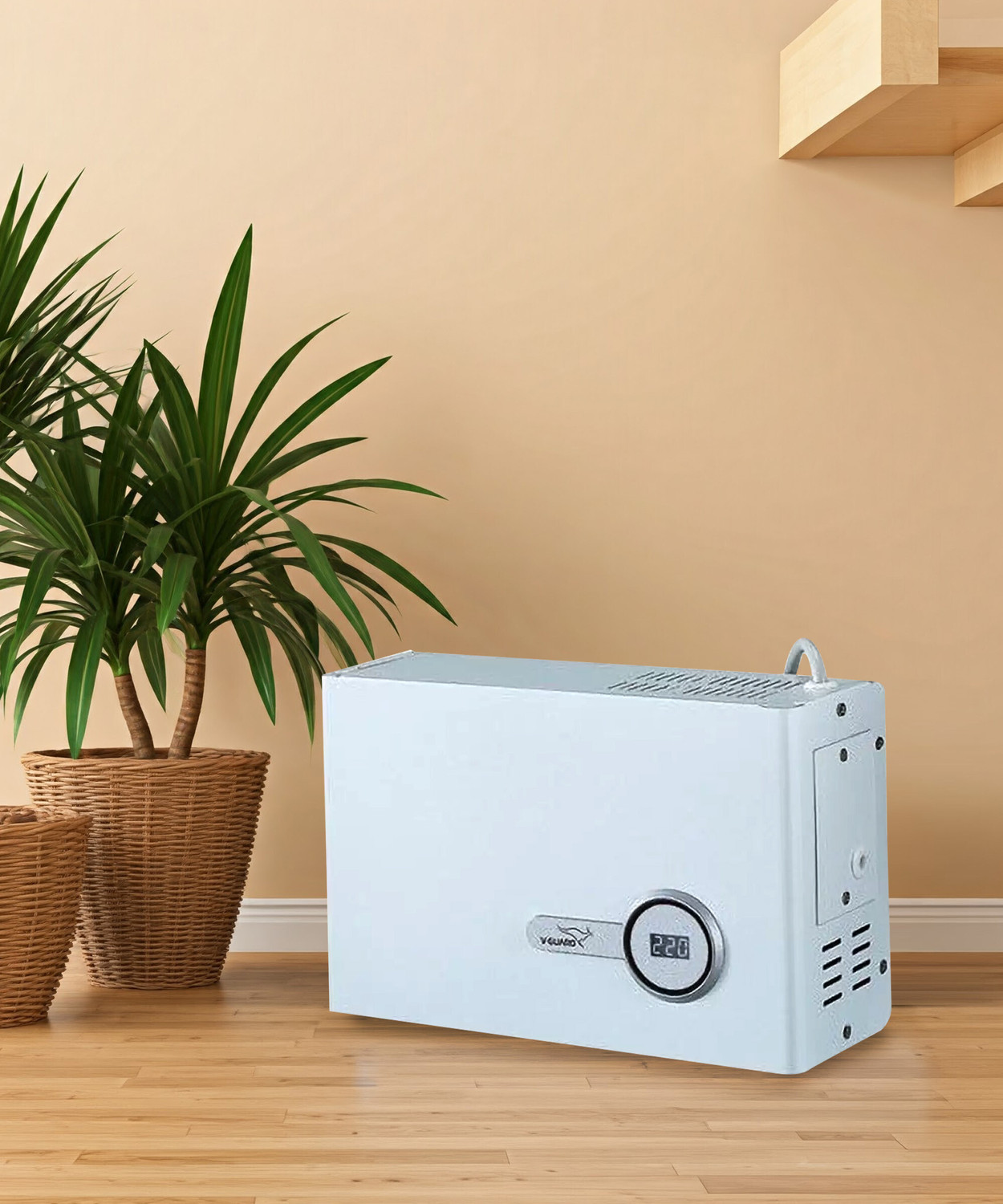 Image of V-Guard VWR 400 Plus For Ac upto 1.5 Ton (130V-300V) Voltage Stabilizer
