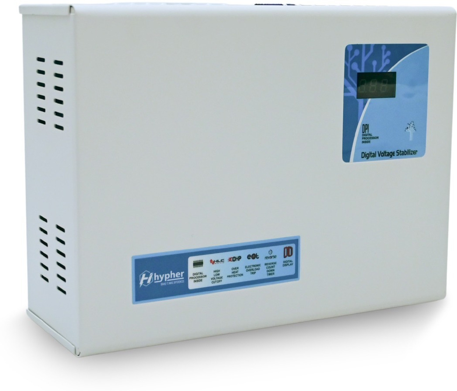 Image of Hypher KAVACH 512 WORKING RANGE 120-280VA HEAVY DUTY FOR 2 TON AC 3 YEAR WARRANT VOLTAGE STABLIZER