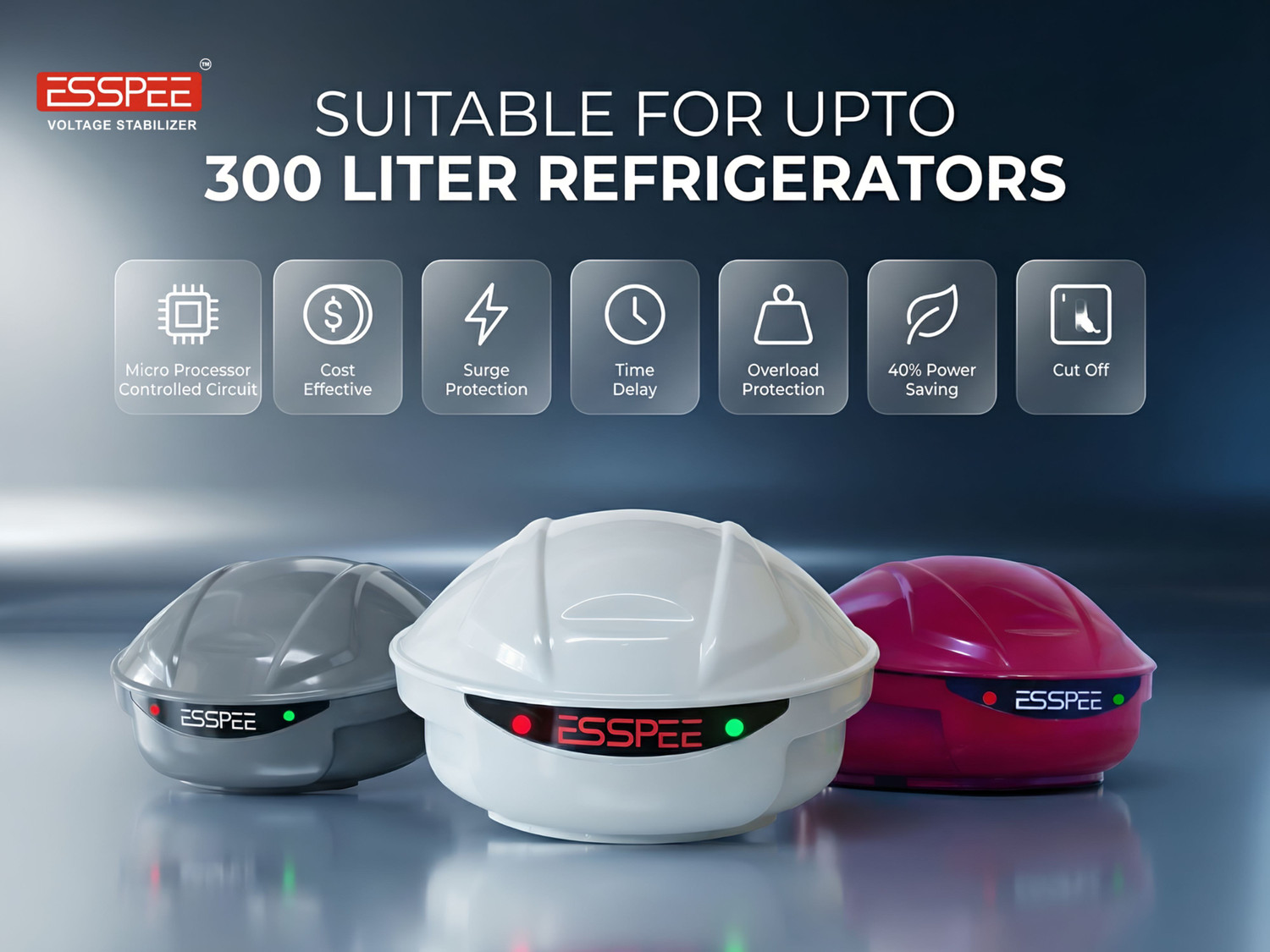 Image of Esspee SPF-50 Voltage Stabilizer for Refrigerators Single&Double Door(300L)(130VTo290V)