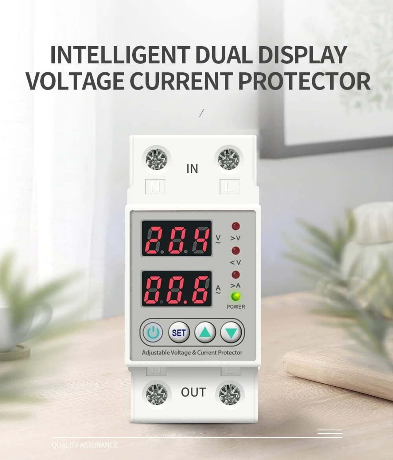 Image of amiciSmart 80A Automatic Over Current and Over /Under Voltage Protector