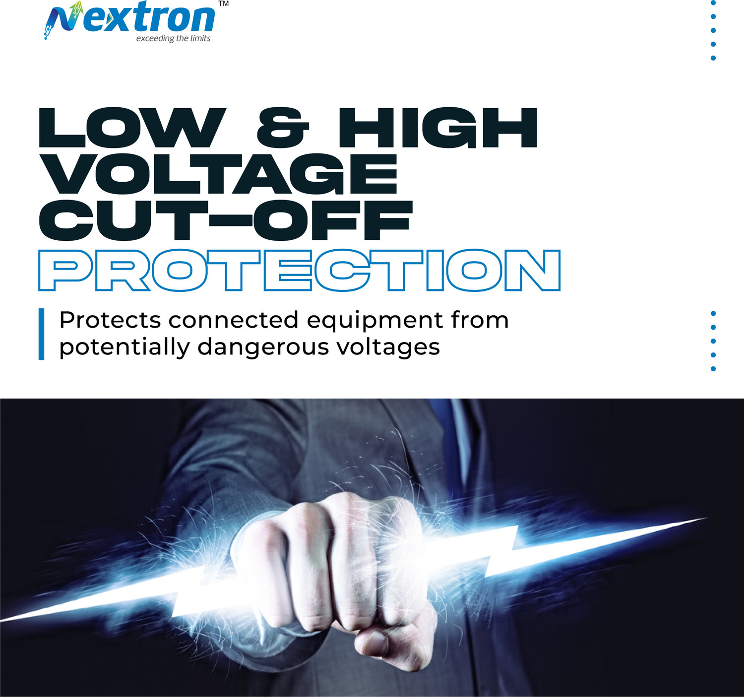 Image of Nextron NX-400SB Voltage Stabilizer Used For Inverter & Non-Inverter Ac Upto 1.5 ton AC VOLTAGE STABILIZER