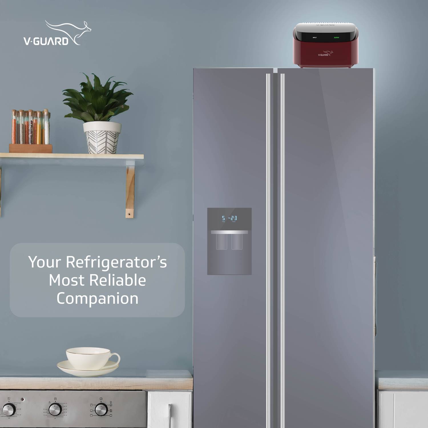 TROSSIA 450 Refrigerator Stabilizer | (125-290VAC) (Up to 450L Refrigerator) - Image 3