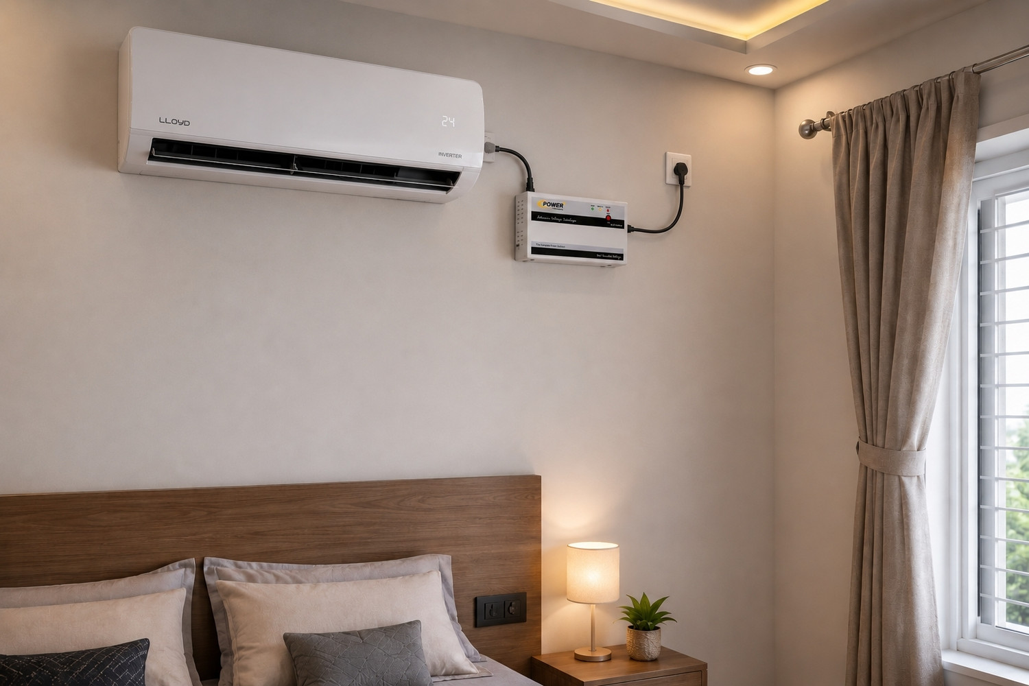 Image of Power Plus 5 KVA TMD AC Stabilizer for Up to 2 Ton Air Conditioner | 170V-270V | Heavy Duty TMD