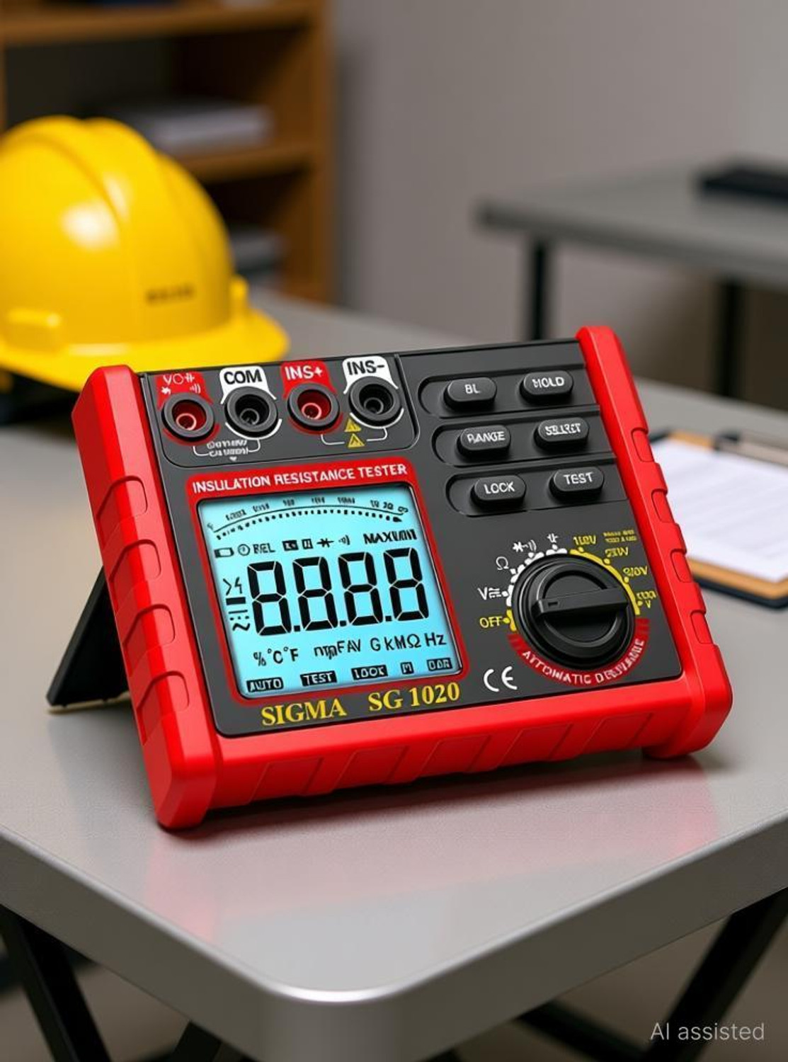 Image of SIGMA Digital Insulation Resistance Tester SG 1020, 500V / 1000V DC Upto 2GOhm Digital Voltage Tester