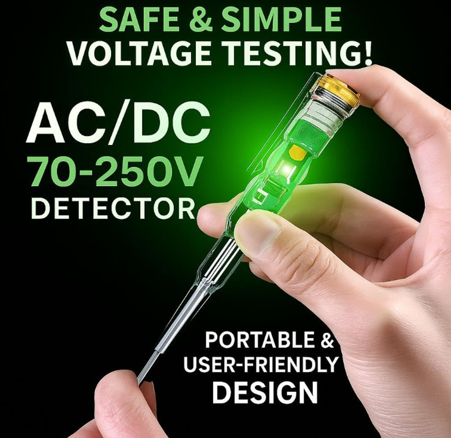 Image of TARSARIY Wire breakpoint tester LED Light with Screwdriver power tool tester Non-Contact Digital Voltage Tester