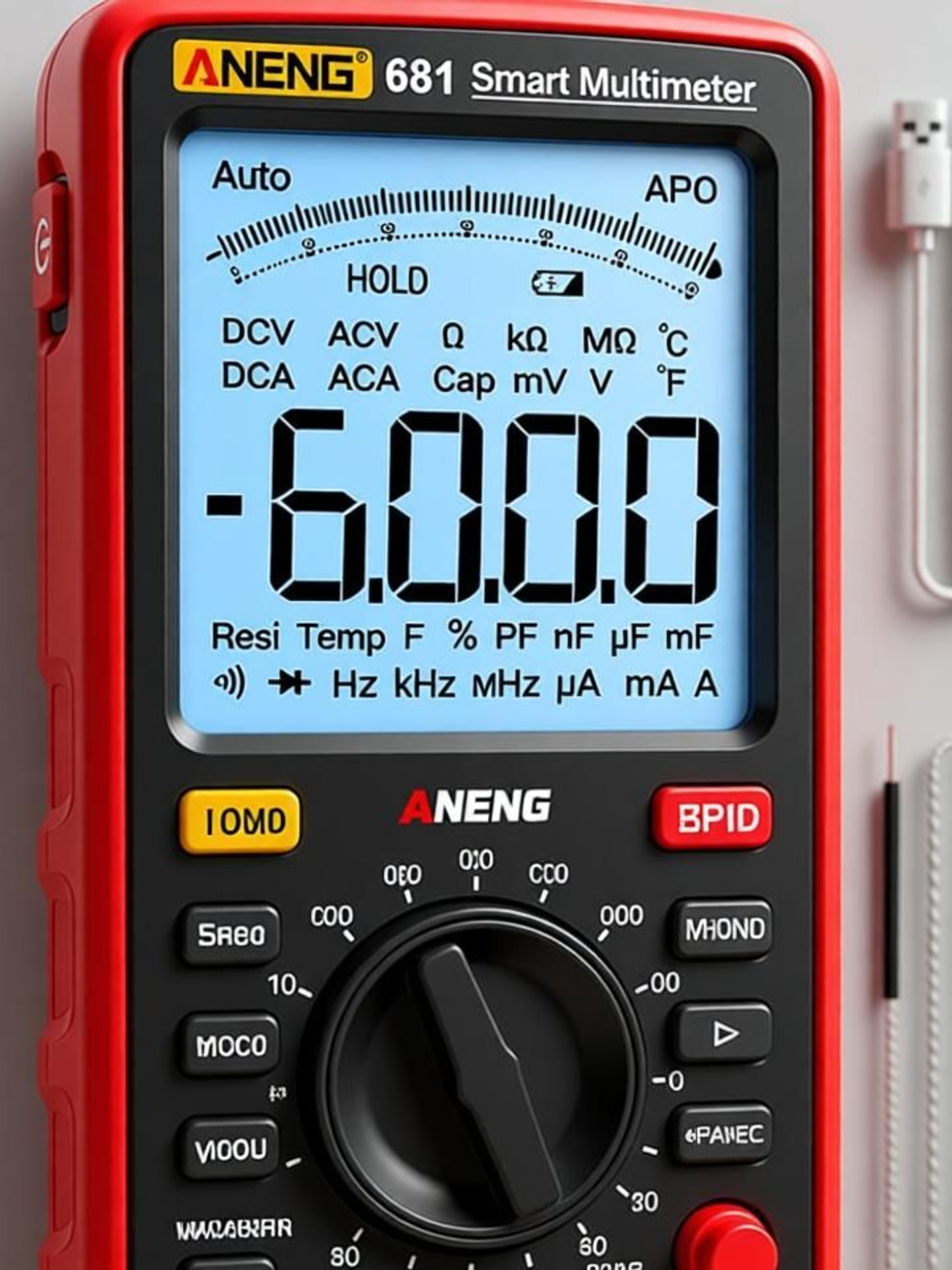 Image of ZITRONIX Digital Multimeter Tester Auto-Ranging TRMS 6000 Counts Voltmeter Smart USB Digital Voltage Tester