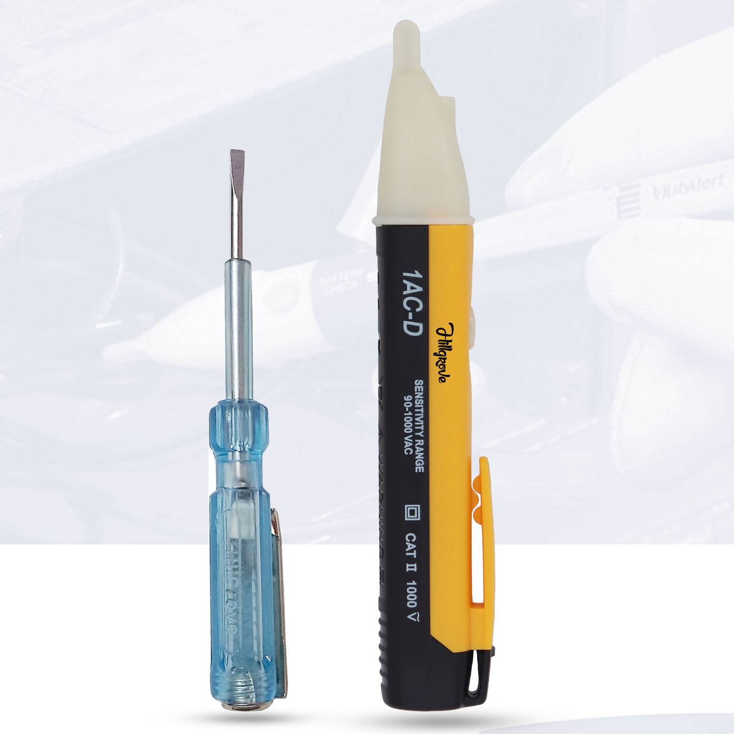 Autofledge AFVL1 Electrical Line Tester + Non Contact Voltage Detector/Tester Pocket Pen Analog Multimeter