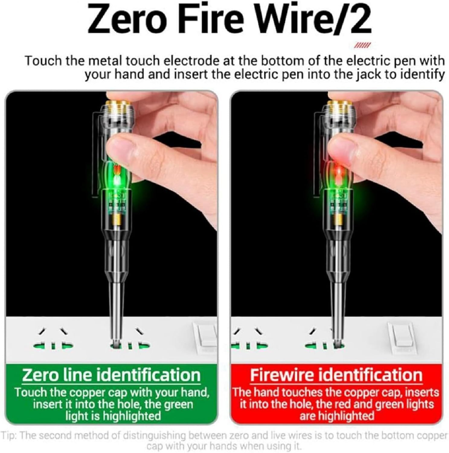 Image of HOME N TECH Multifunction Dual LED AC-DC Light Tester PenB260 Analog Voltage Tester