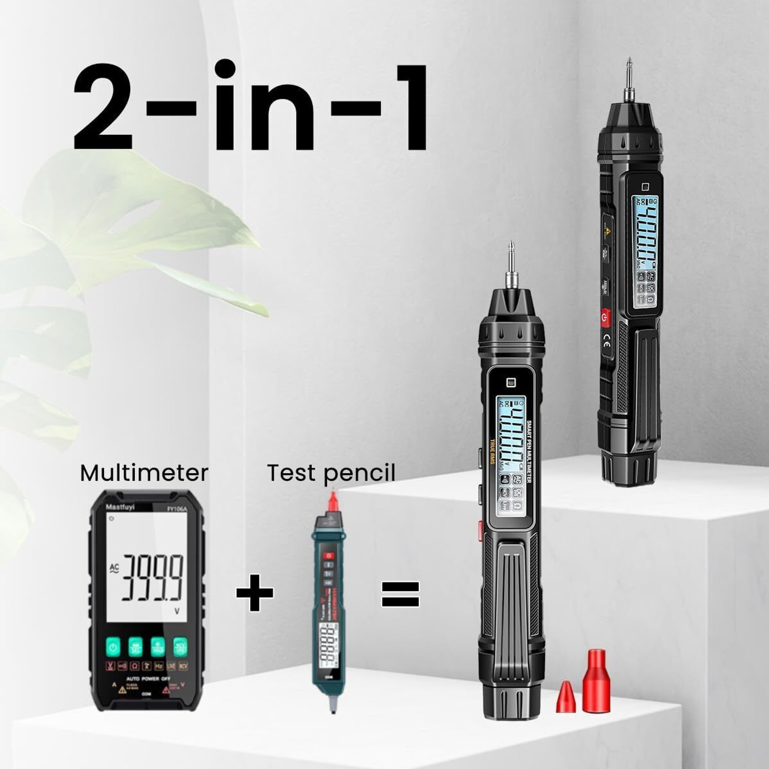 Image of Zomei Digital Multimeter 4000 Count Voltage Tester Current Meter Noncontact Sensor Digital Voltage Tester