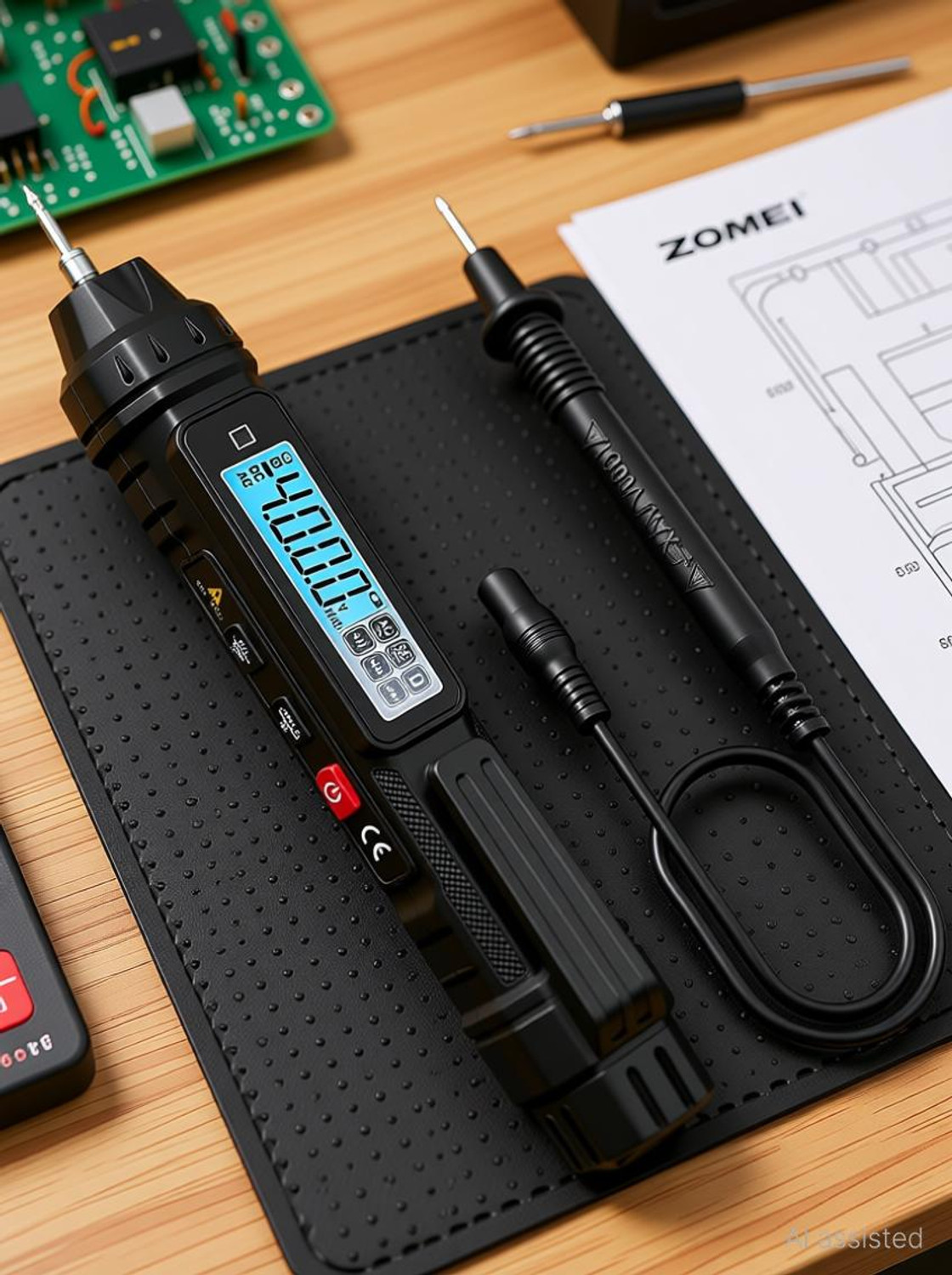 Image of Zomei Digital Multimeter 4000 Count Voltage Tester Current Meter Noncontact Sensor Digital Voltage Tester