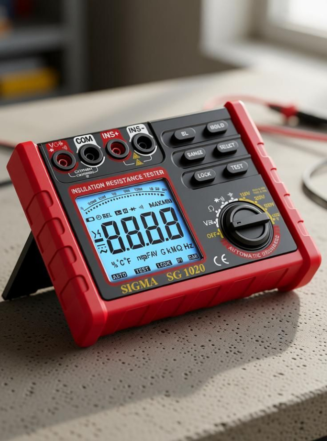 Image of SIGMA Digital Insulation Resistance Tester SG 1020, 500V / 1000V DC Upto 2GOhm Digital Voltage Tester