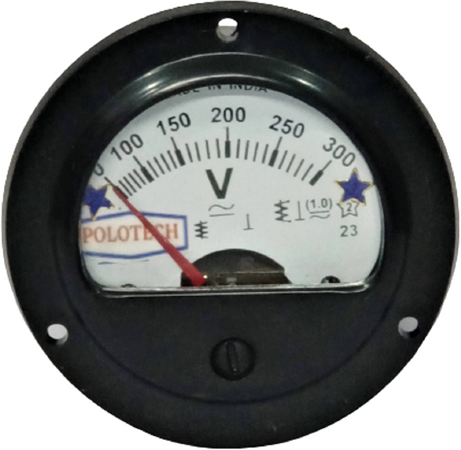 Ambika Sales Agencies POLOTECH 65MM, 2.5 Inch ROUND Voltmeter
