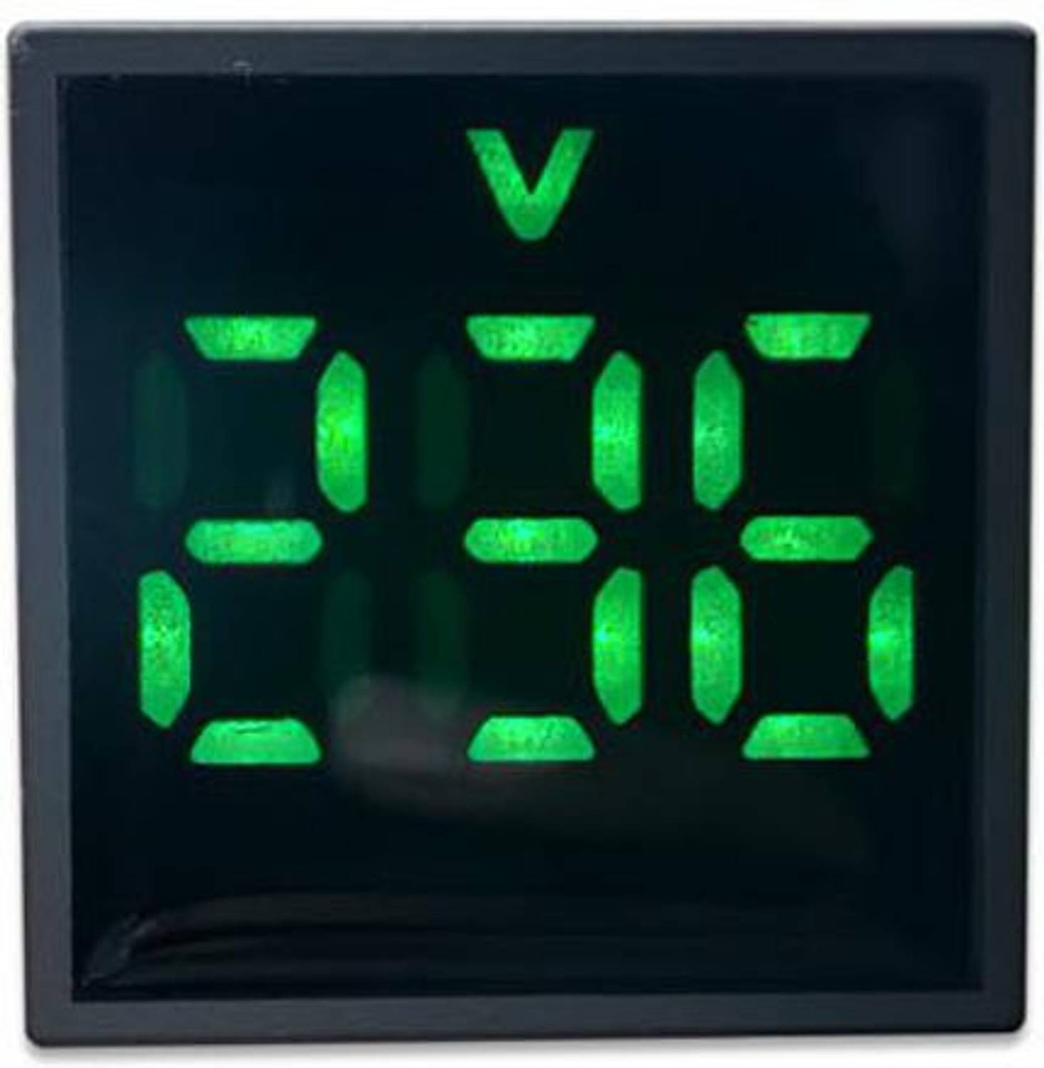 Antler Volt Meter Digital Display Indicator Tester Measuring Voltmeter (Square Green) Voltmeter