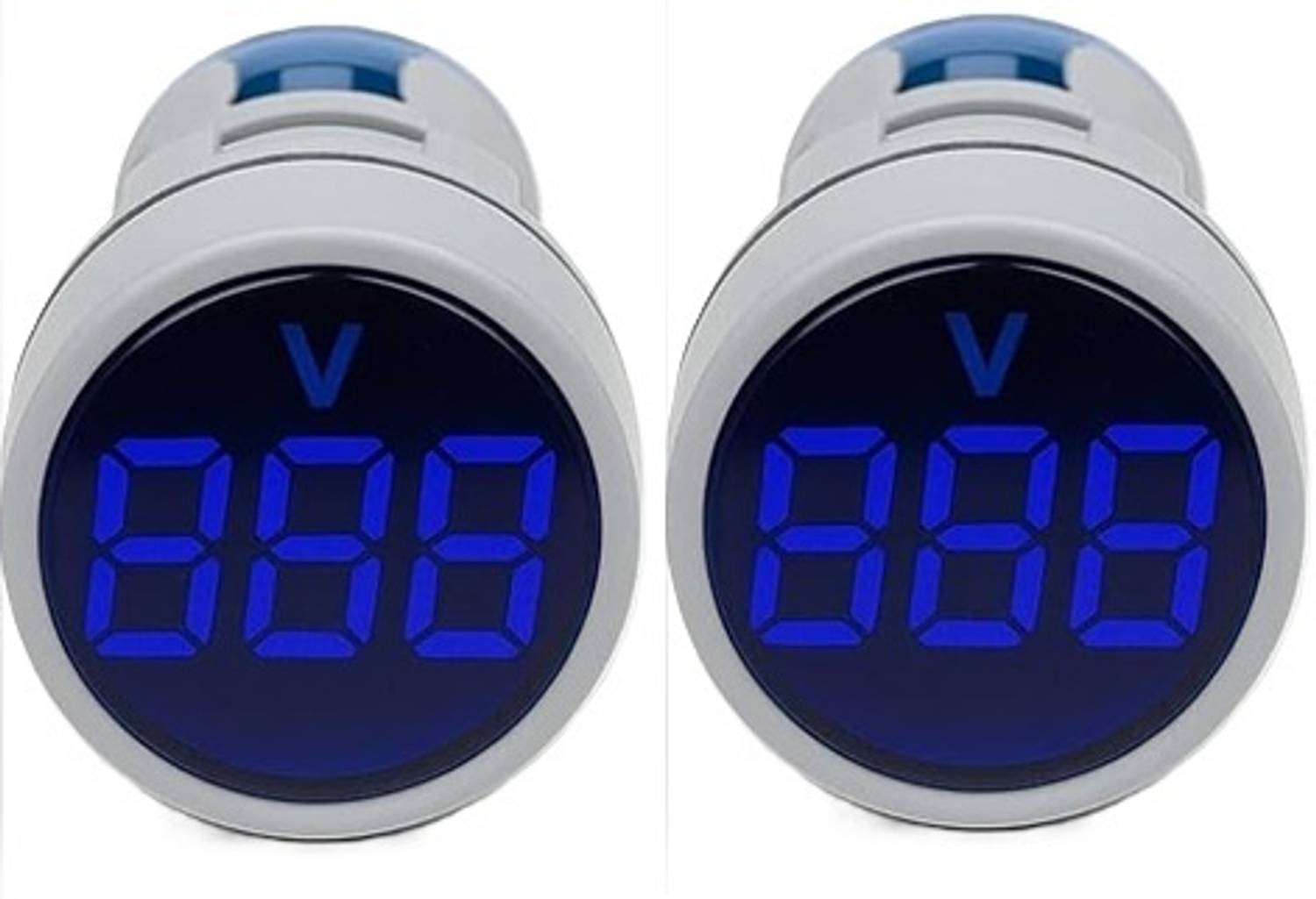 3REE LED VoltageMeter Indicator AC 60-500V LED Voltmeter BLUE Voltmeter