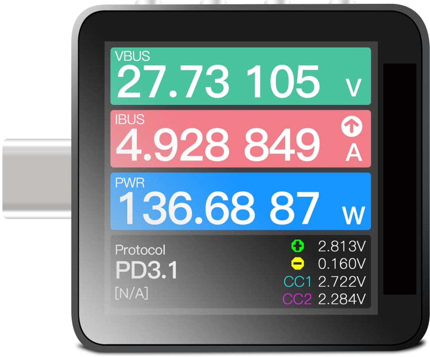 Image of Velmi POWER-Z Portable USB-C Fast Charging Tester PD3.1 QC5.0 Power-Z KM003C Voltmeter